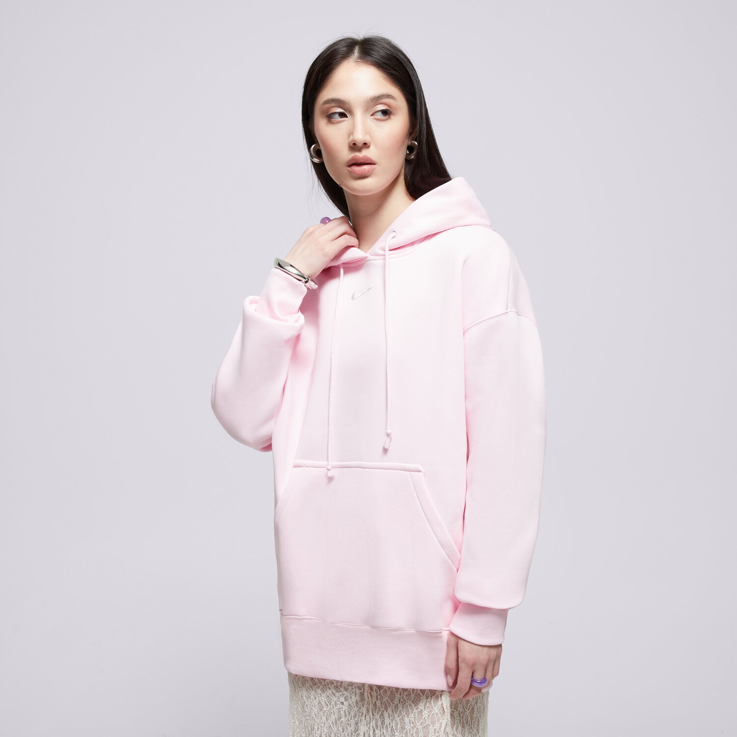 Bluza damska NIKE BLUZA Z KAPTUREM W NSW PHNX FLC OS PO HOODIE DQ5860-663 RÓŻOWY