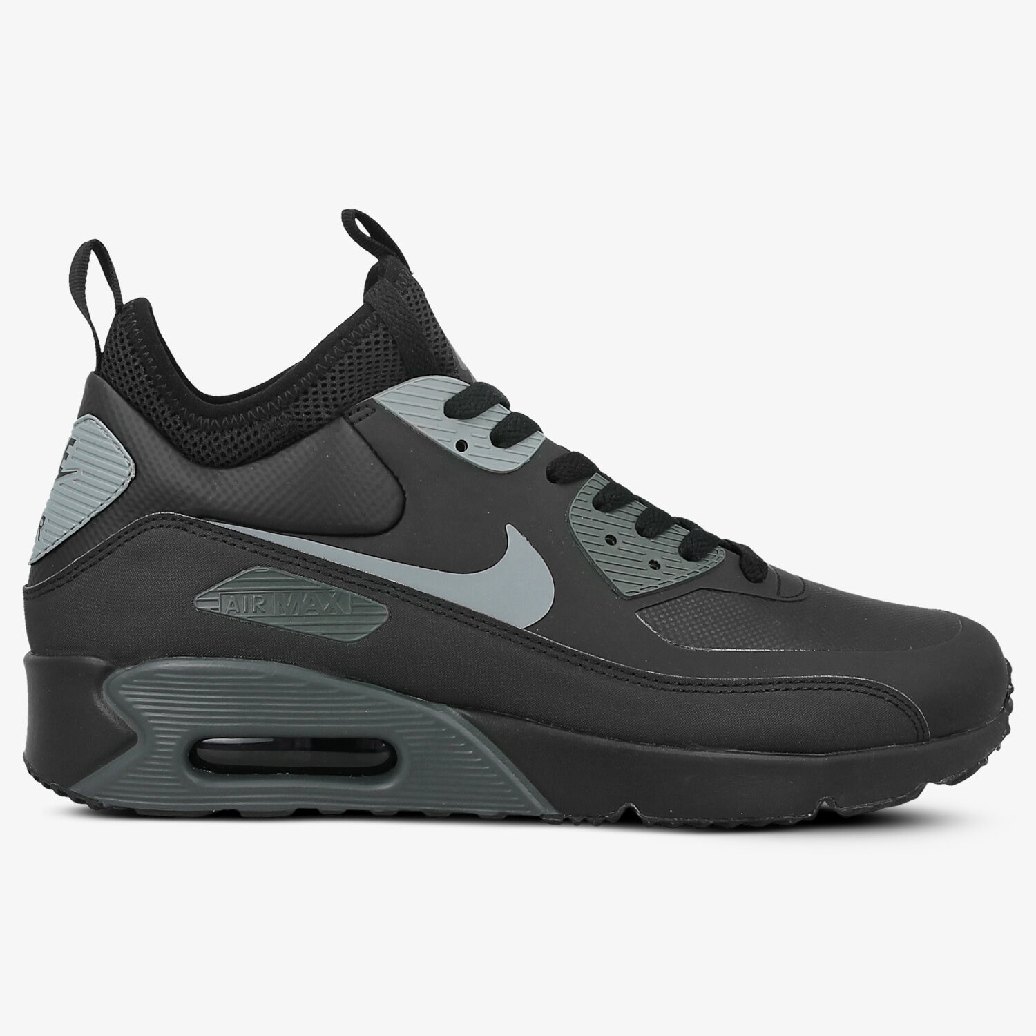 Buty sneakersy męskie NIKE AIR MAX 90 ULTRA MID WINTER 924458002 CZARNY