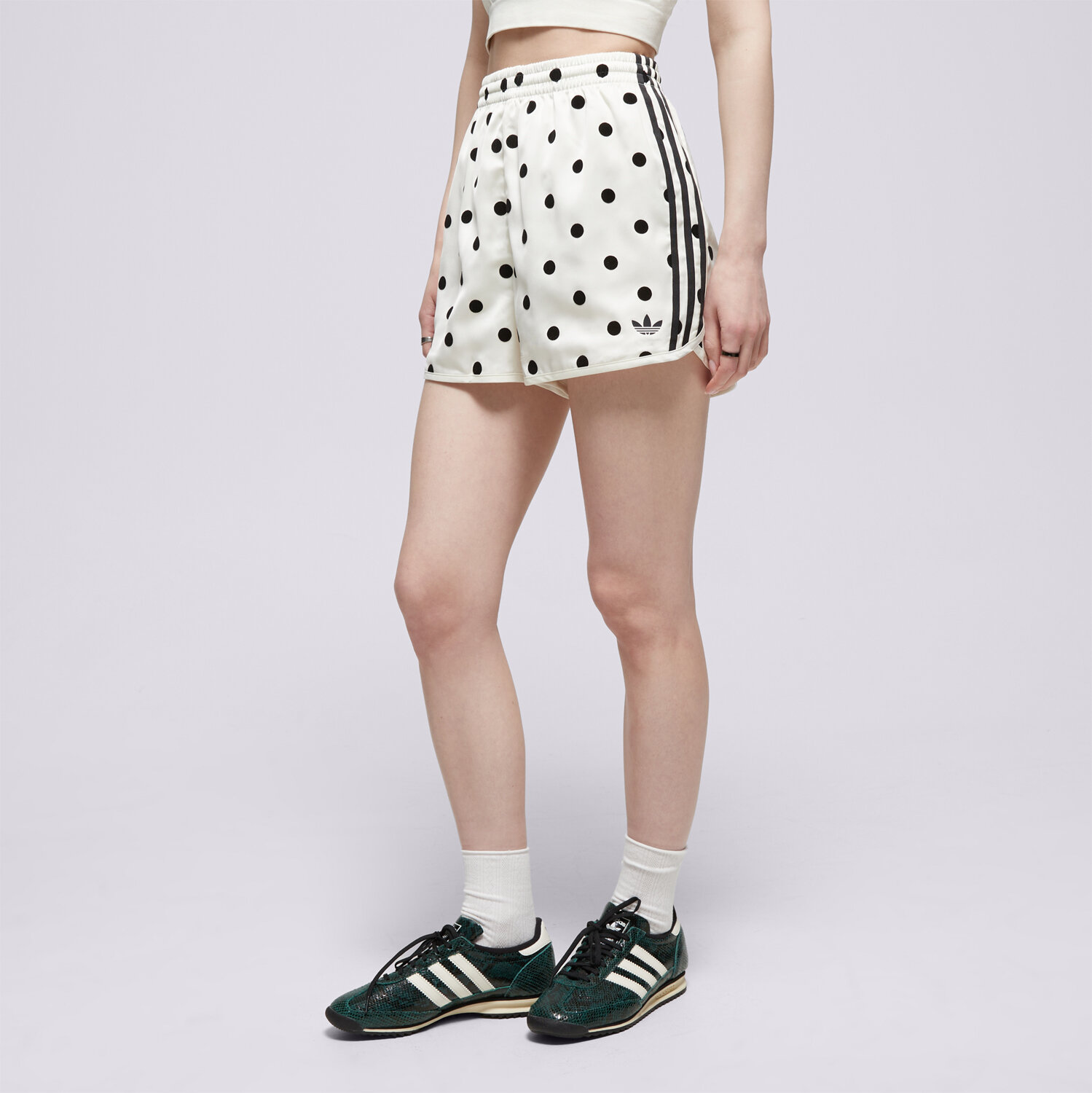 Krótkie spodenki, szorty damskie ADIDAS SZORTY SPRINTER SHORTS KV1171 BEŻOWY