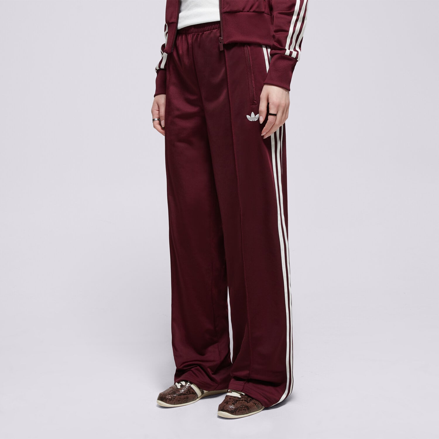 Spodnie sportowe damskie ADIDAS SPODNIE FIREBIRD TP KZ2509 BORDOWY