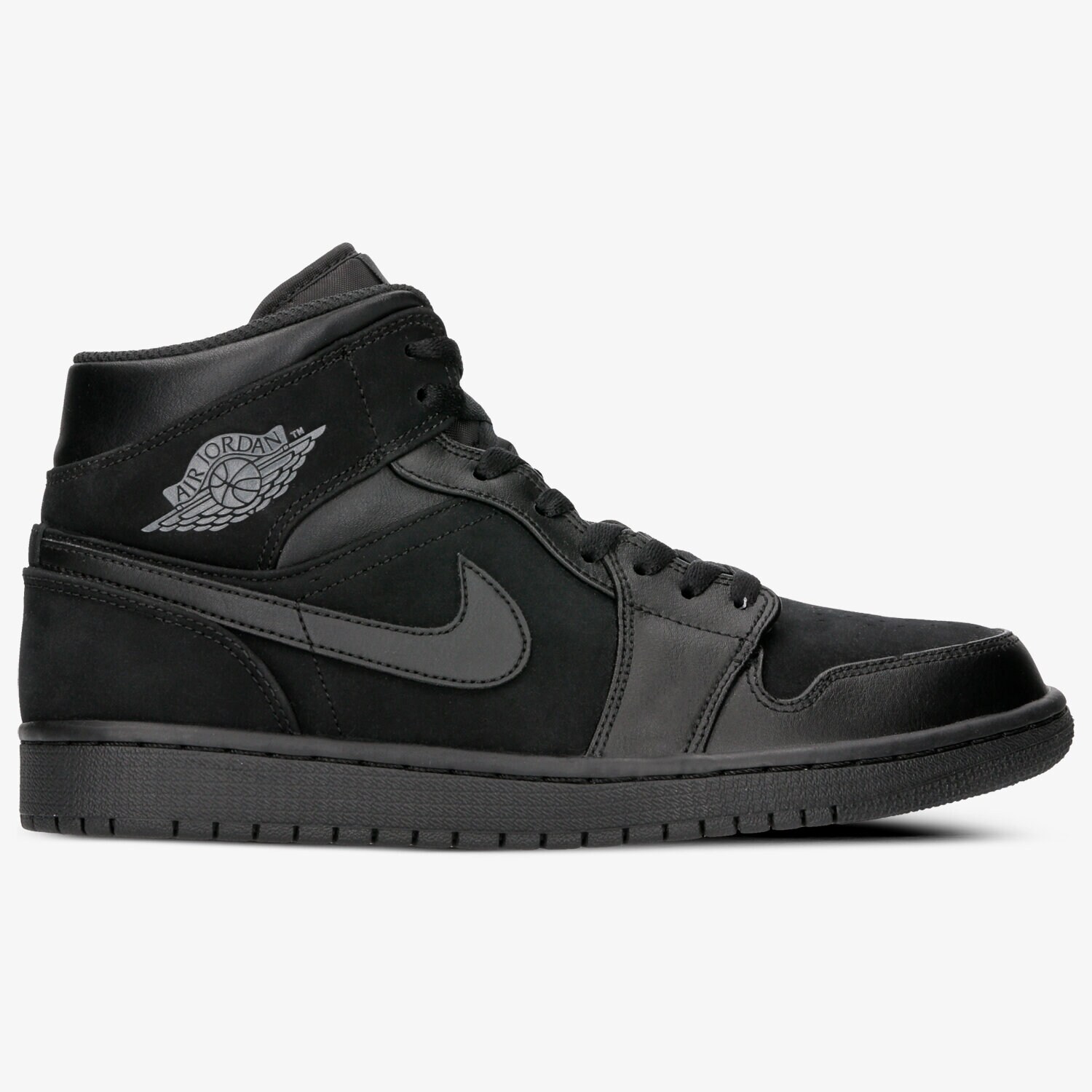 Buty sneakersy męskie AIR JORDAN 1 MID 554724-050 CZARNY