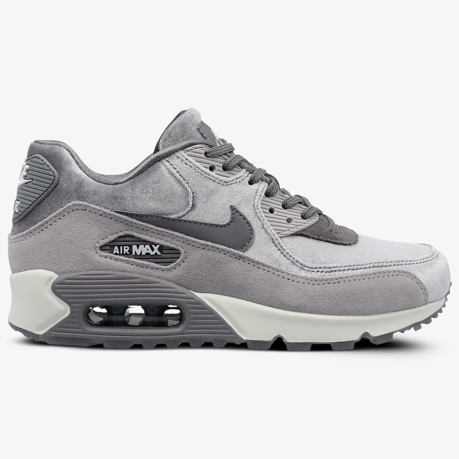 Buty sneakersy damskie NIKE WMNS AIR MAX 90 LX 898512-007 SZARY