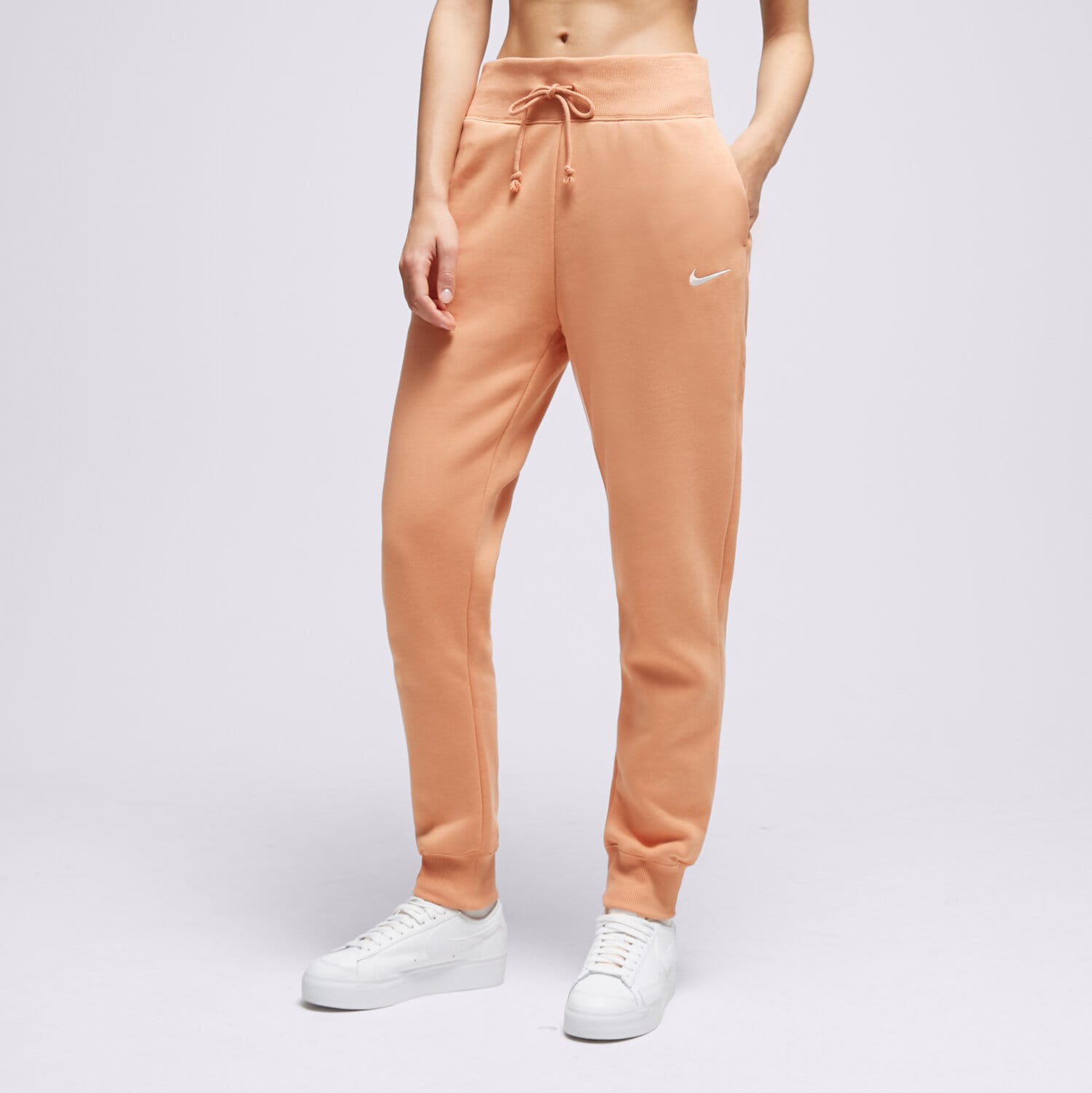 Spodnie sportowe damskie NIKE SPODNIE W NSW PHNX FLC HR DQ5688-225 BRĄZOWY