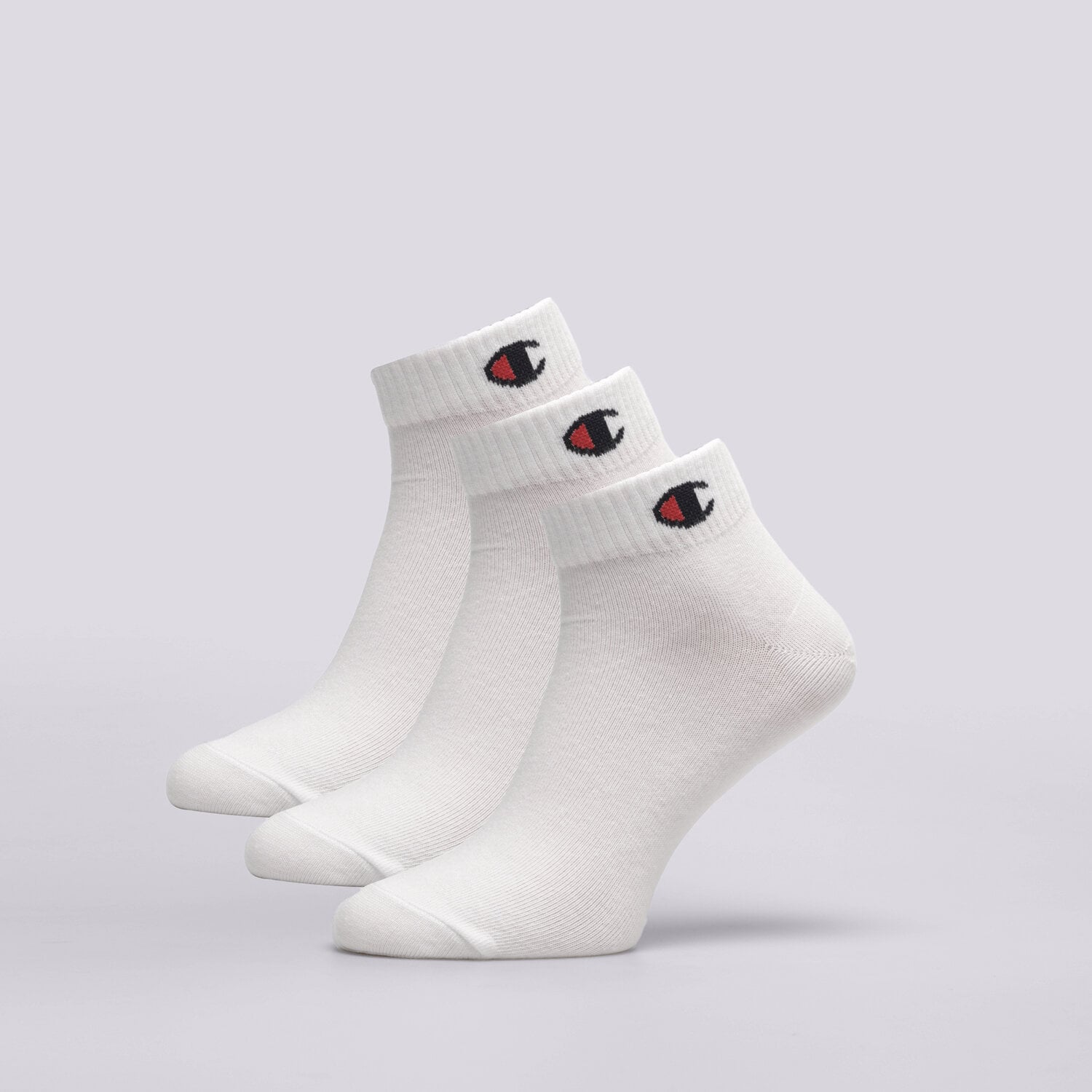 Skarpetki sportowe damskie CHAMPION SKARPETY 3PK QUARTER U20099WW001 BIAŁY