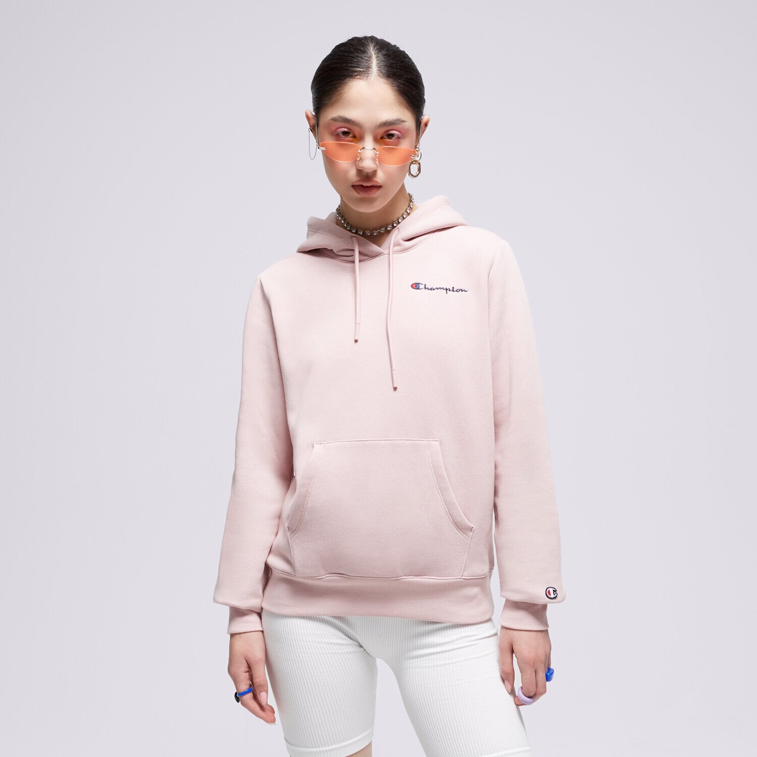 Bluza damska CHAMPION BLUZA Z KAPTUREM 116580PS124 RÓŻOWY