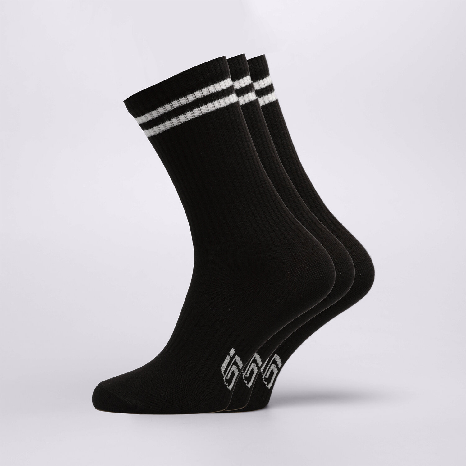 Skarpetki sportowe damskie SIZEER SKARPETY WYSOKIE CZARNE WYSOKIE SI123SKD44001 CZARNY