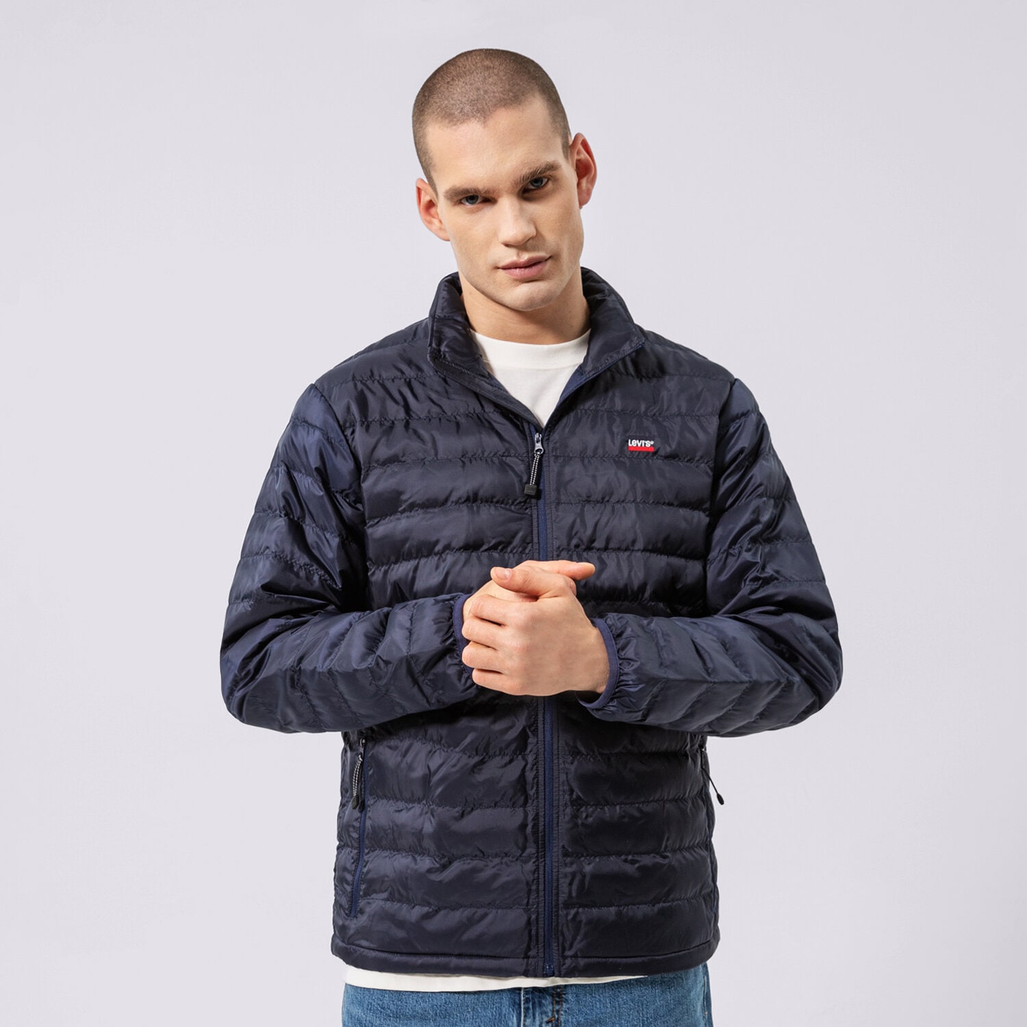 Kurtka wiosenna / jesienna męska LEVI'S KURTKA PRESIDIO PACKABLE JACKET 27523-0008 GRANATOWY