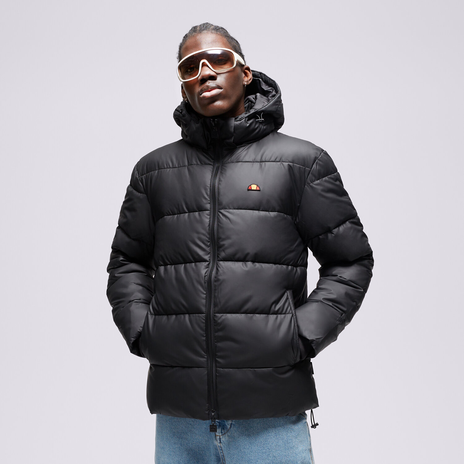 Kurtka zimowa męska ELLESSE KURTKA PUCHOWA TREVANI JACKET BLK SZA17523011 CZARNY