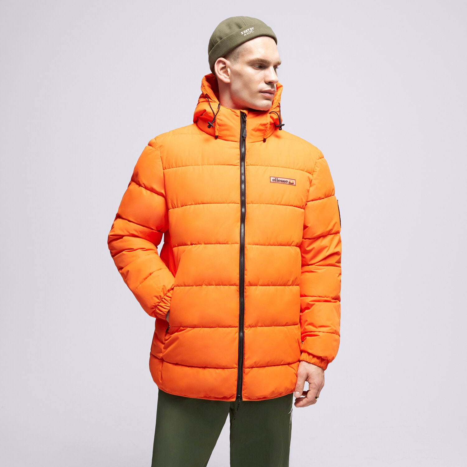 Kurtka zimowa męska ELLESSE KURTKA PUCHOWA GERANA PADDED JACKET ORNG SHT19084704 POMARAŃCZOWY