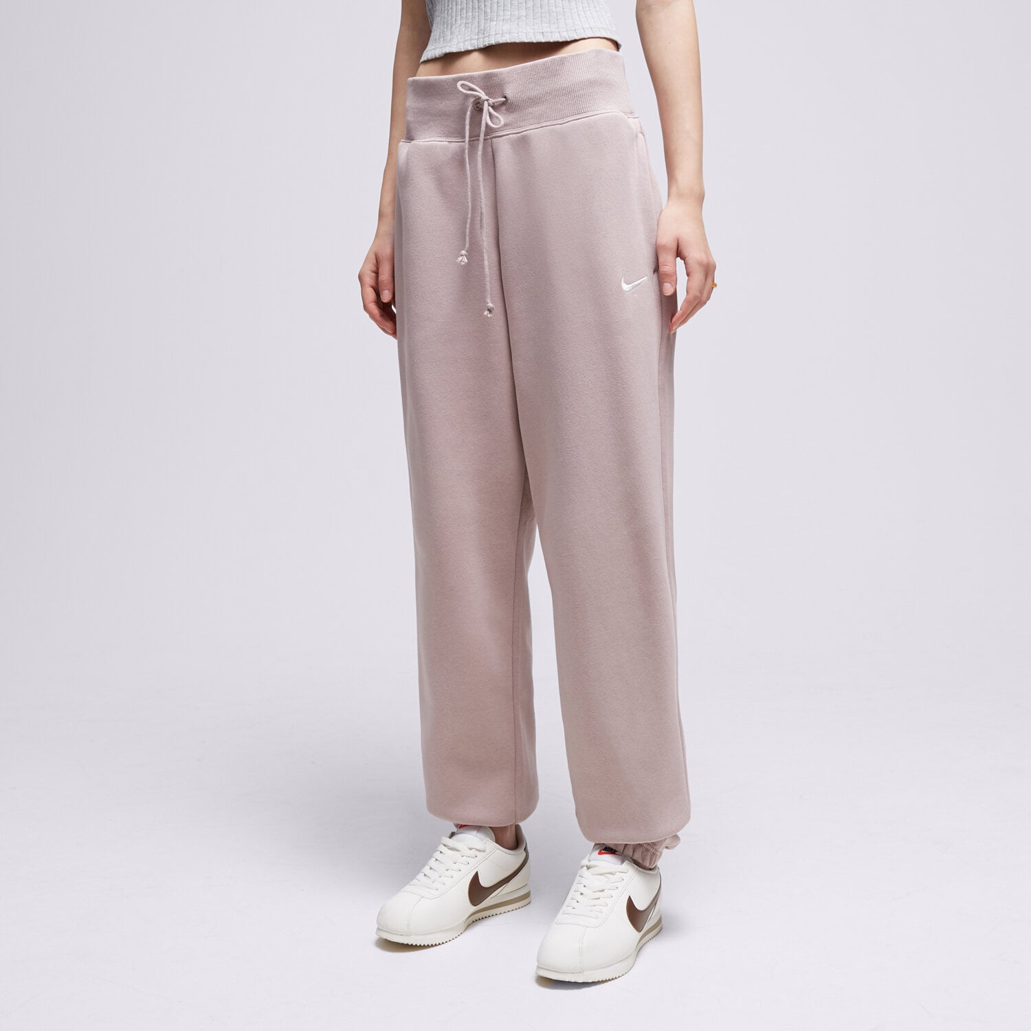 Spodnie sportowe damskie NIKE SPODNIE PHNX FLC OS PNT D'TPE PANTS DQ5887-272 BEŻOWY