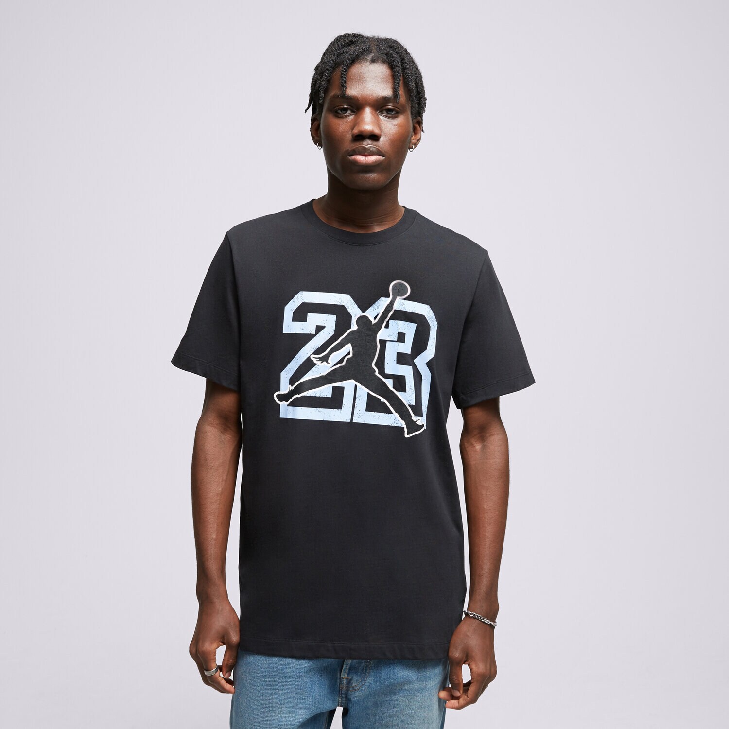 Koszulka, t-shirt sportowy męski JORDAN T-SHIRT M J FLT ESS JM SS CREW FB7394-010 MULTICOLOR