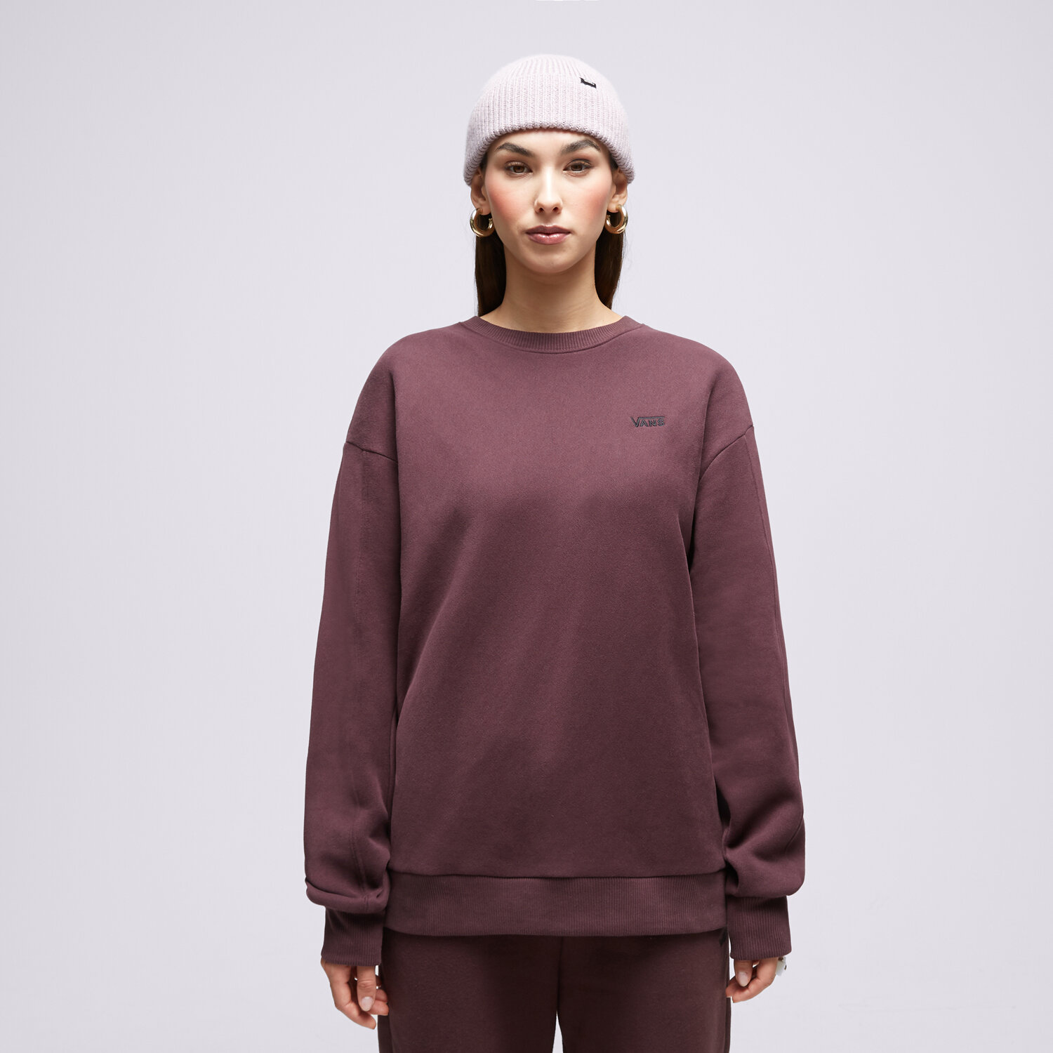 Bluza damska VANS BLUZA COMFYCUSH CREW VN000458BYP1 BRĄZOWY