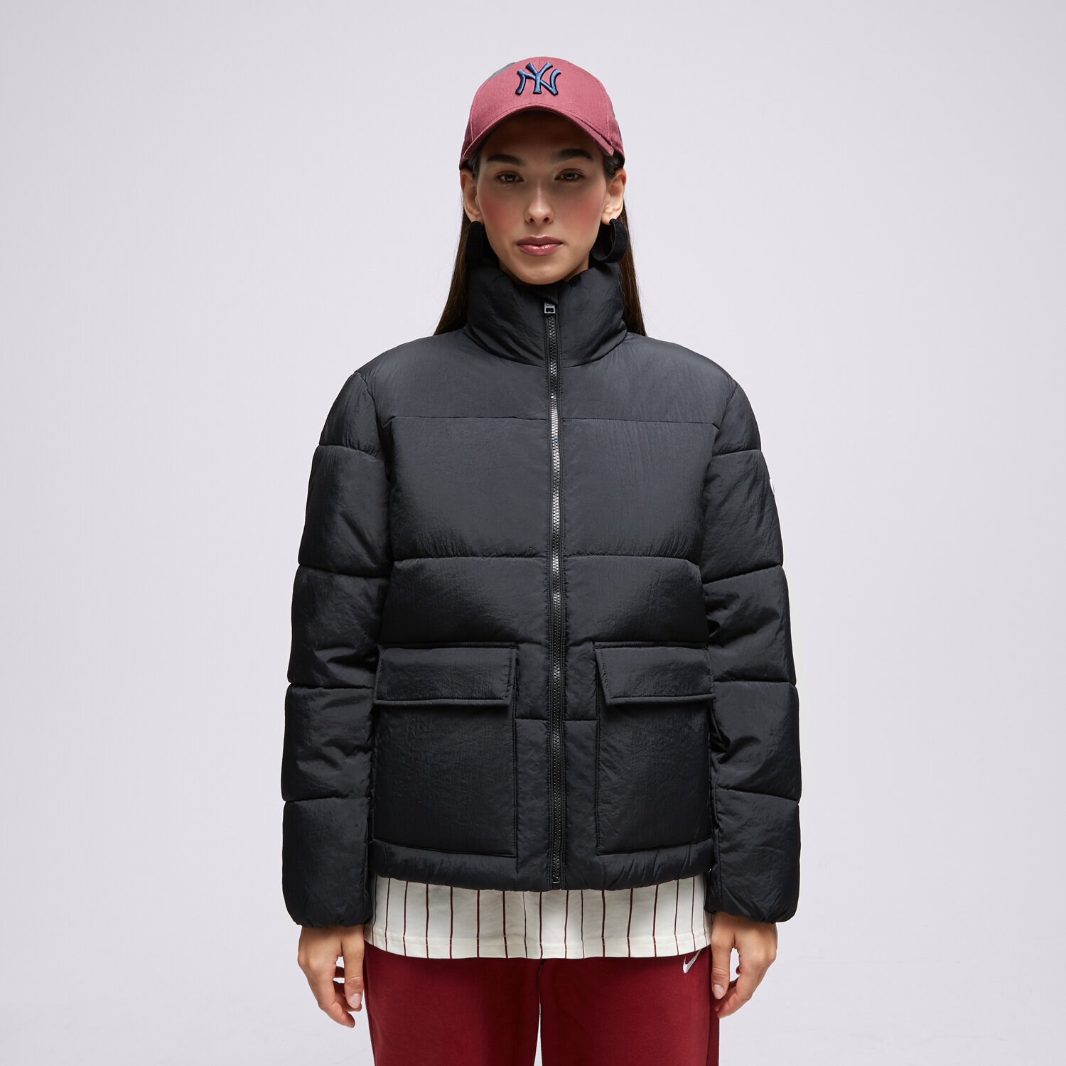 Kurtka zimowa damska CHAMPION KURTKA ZIMOWA POLYFILLED 116873KK001 CZARNY