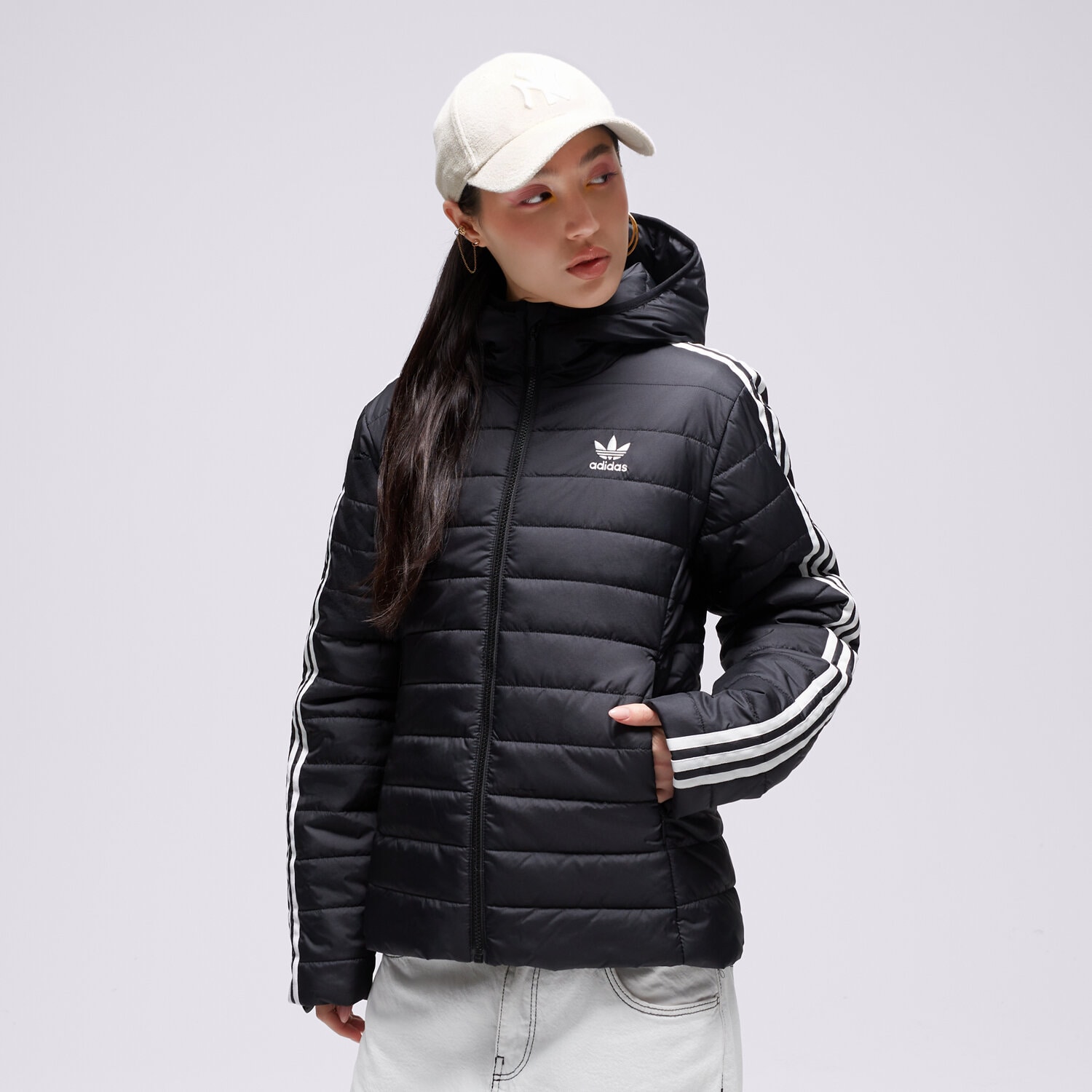 Kurtka zimowa damska ADIDAS KURTKA ZIMOWA ADICOLOR SLIM II8464 CZARNY