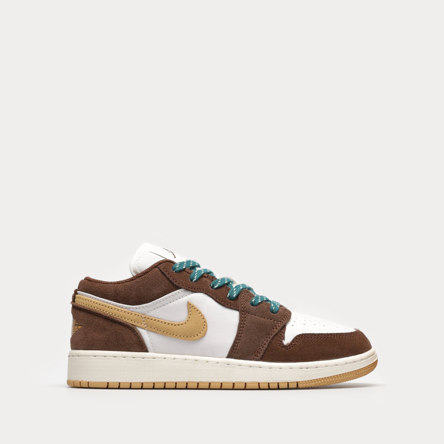 Buty sneakersy dla dzieci AIR JORDAN 1 LOW SE FB2216-200 BRĄZOWY
