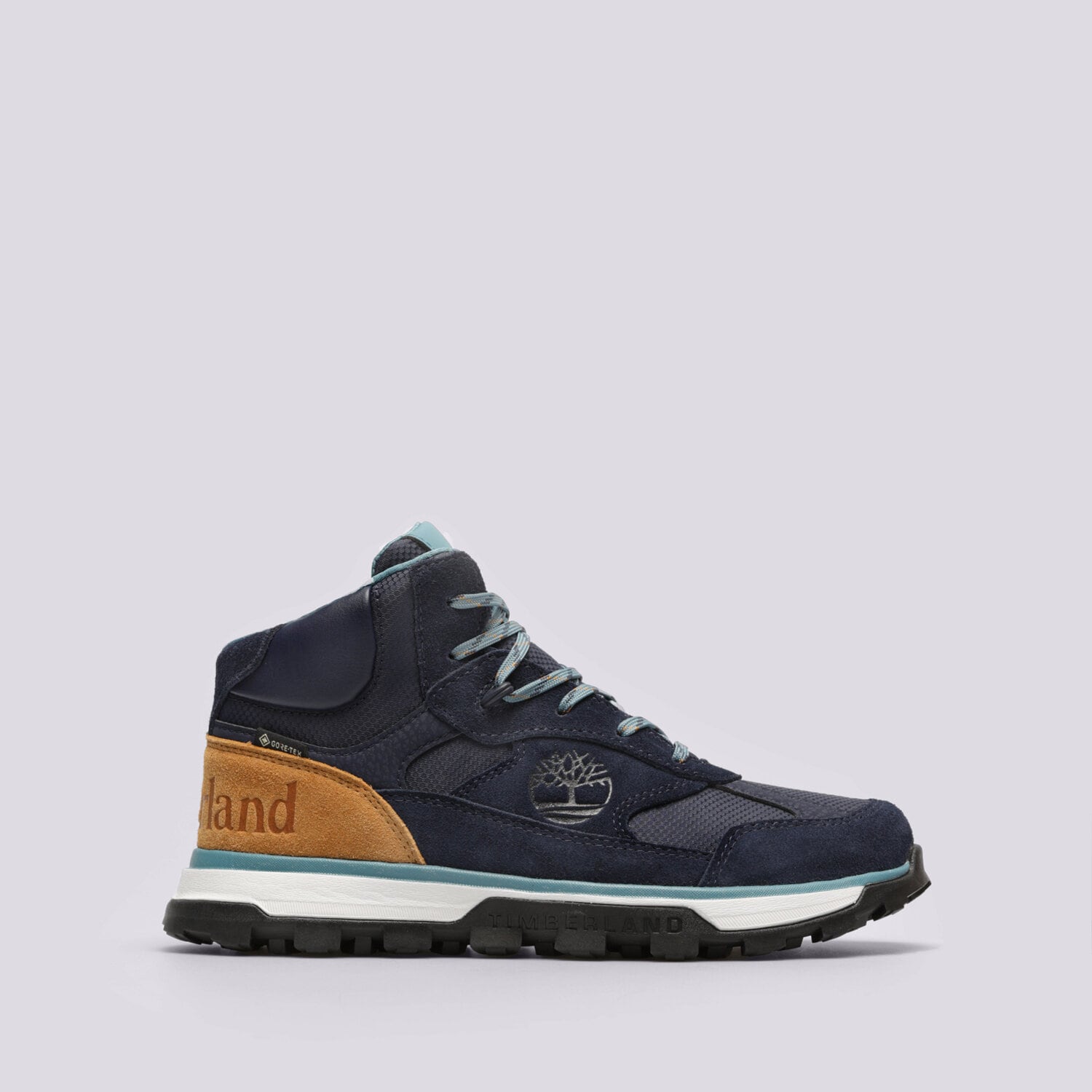 Buty zimowe, trekkingowe, outdoor dla dzieci TIMBERLAND TRAIL TREKKER MID GTX TB0A67U80191 GRANATOWY