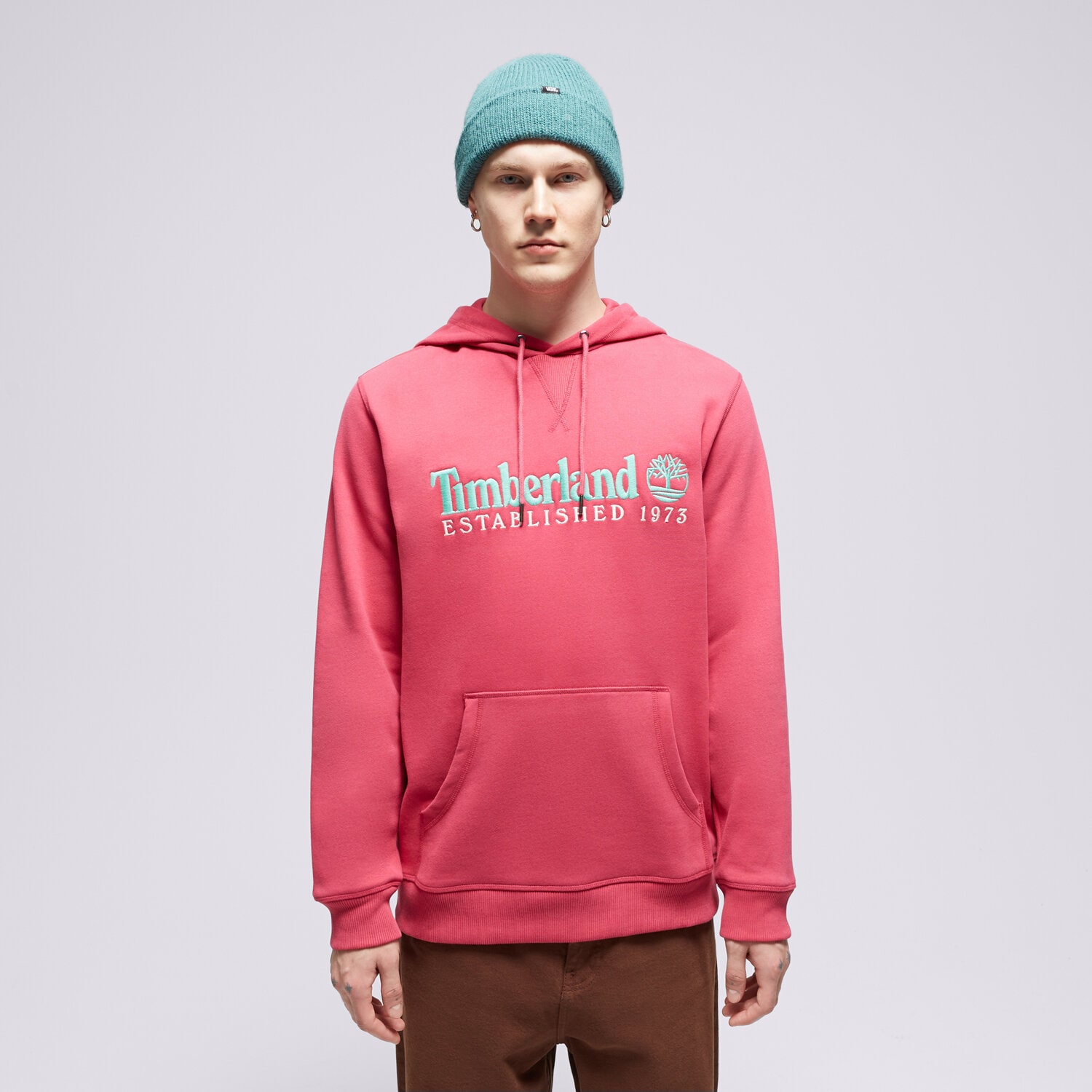 Bluza męska TIMBERLAND BLUZA Z KAPTUREM LS 50TH ANNIVERSARY EST. 1973 TB0A6S5WED21 RÓŻOWY