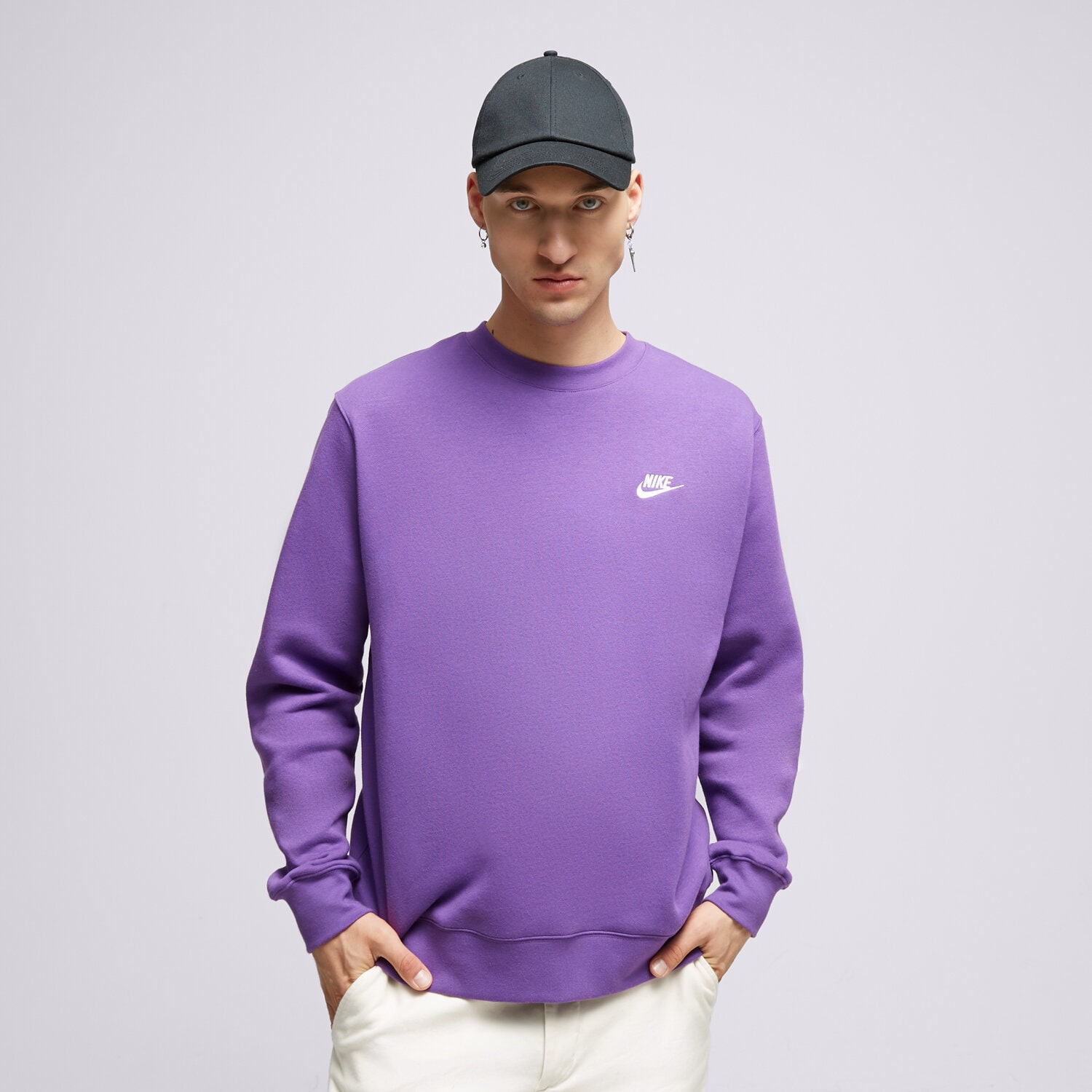 Bluza męska NIKE BLUZA SPORTSWEAR CLUB FLEECE BV2662-599 FIOLETOWY