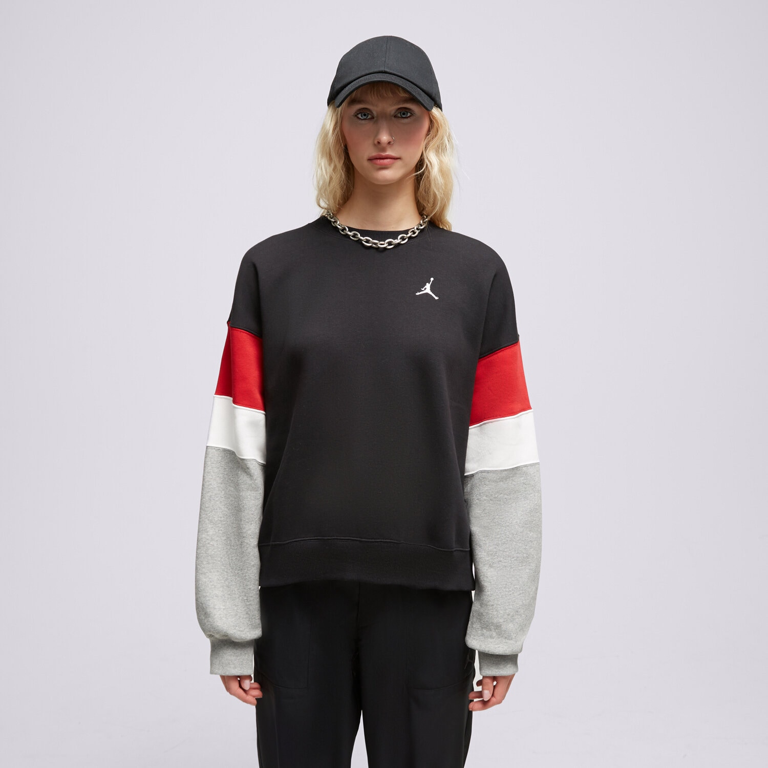 Bluza damska JORDAN BLUZA W J BRKLN C&S CREW FB5174-010 CZARNY