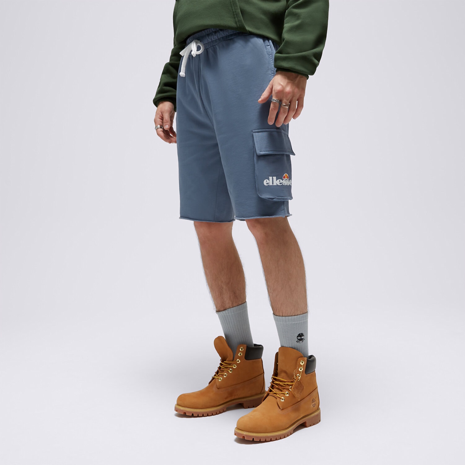 Krótkie spodenki, szorty męskie ELLESSE SZORTY PANTRIO SHORT BLUE SHN15153402 NIEBIESKI