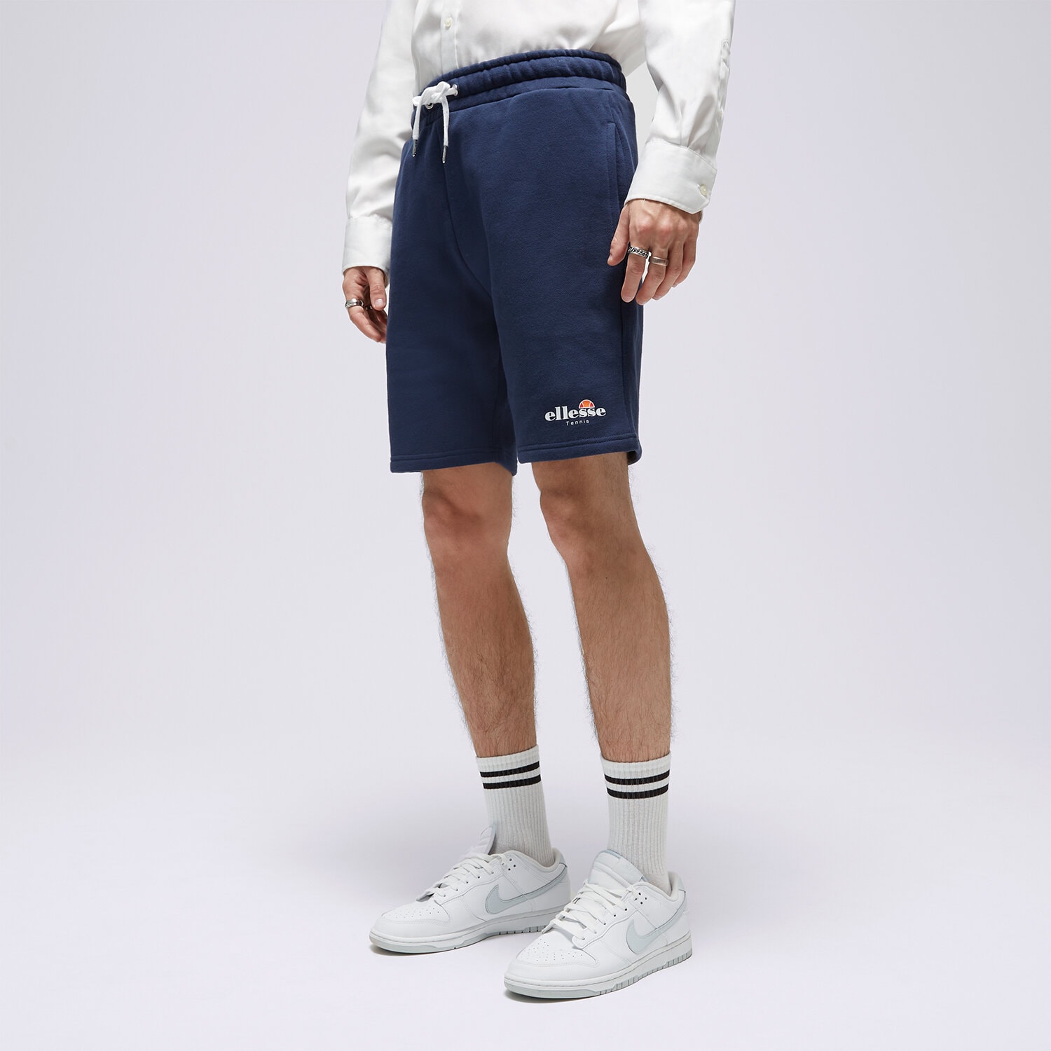 Krótkie spodenki, szorty męskie ELLESSE SZORTY TRIO SHORT NAVY SEP16392429 GRANATOWY