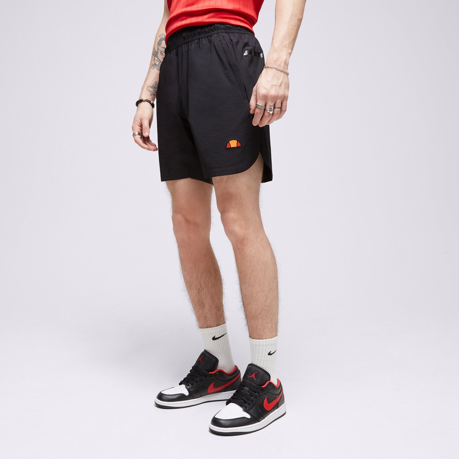 Krótkie spodenki, szorty męskie ELLESSE SZORTY FERRIC SHORT BLK SXP16062011 CZARNY