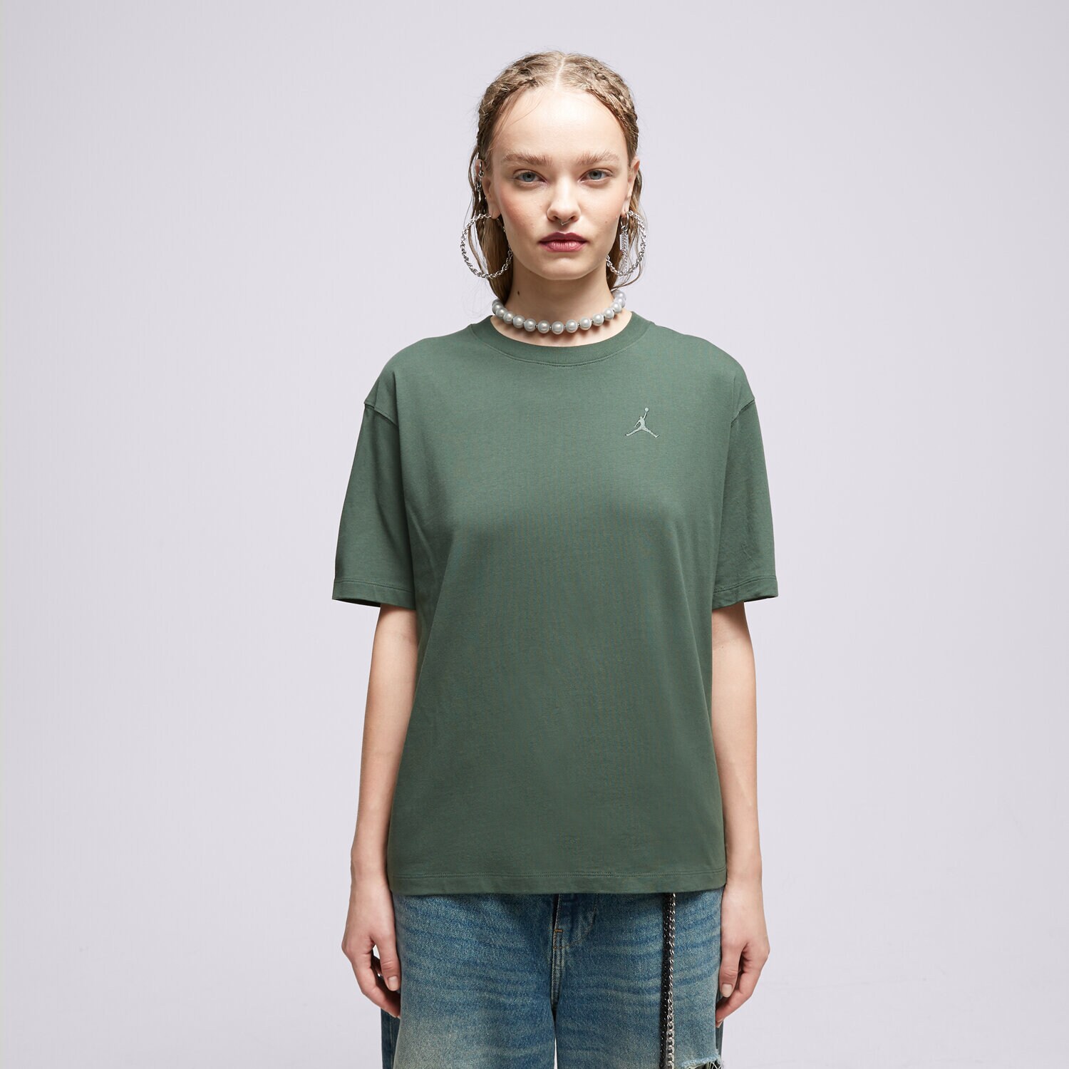 Koszulka, t-shirt damski JORDAN T SHIRT W J ESSEN GF CORE 23 FN4500-337 ZIELONY