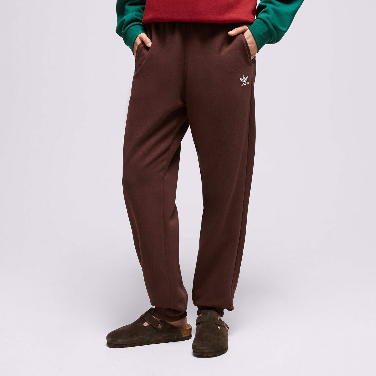 Spodnie sportowe damskie ADIDAS SPODNIE IJ9810 BRĄZOWY