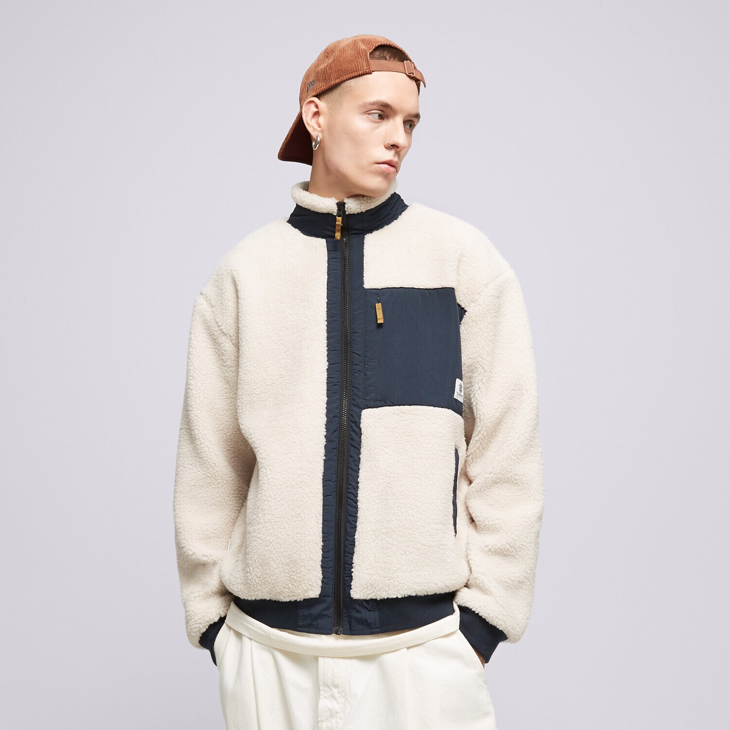 Bluza męska ELEMENT POLAR OAK SHERPA ELYJK00172-WBS0 BEŻOWY