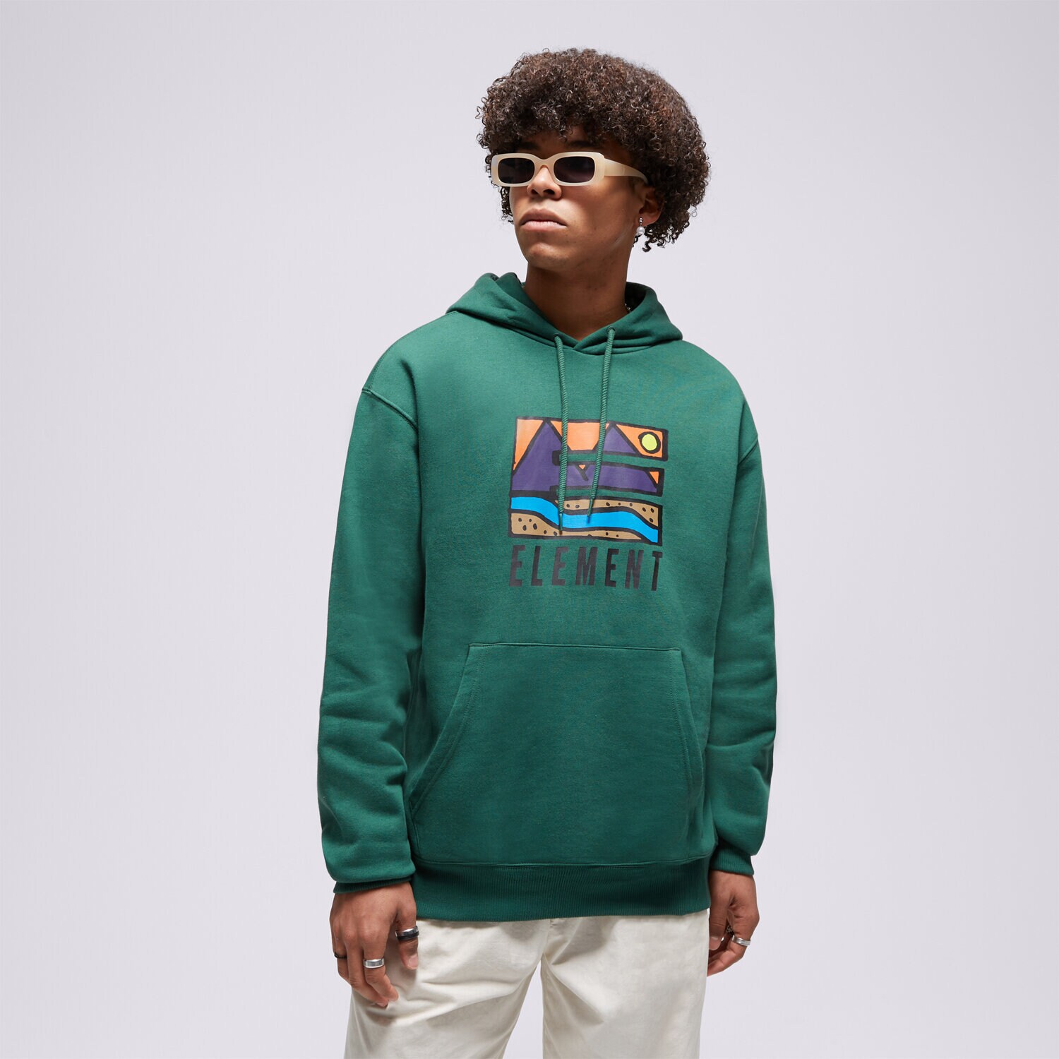 Bluza męska ELEMENT BLUZA Z KAPTUREM TREKKA HOOD ELYSF00204-GSL0 ZIELONY