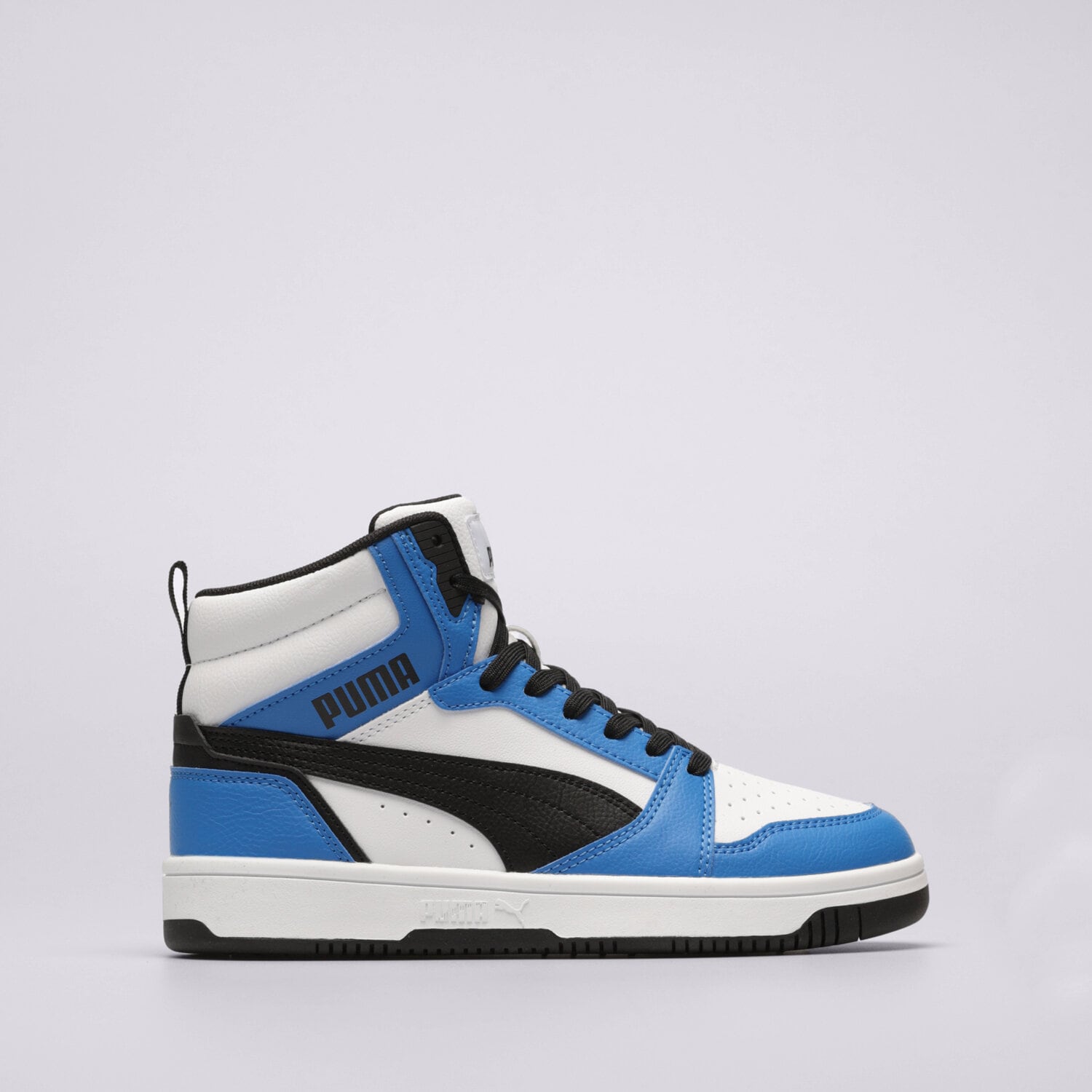 Buty sneakersy dla dzieci PUMA REBOUND V6 MID JR  39383106 GRANATOWY