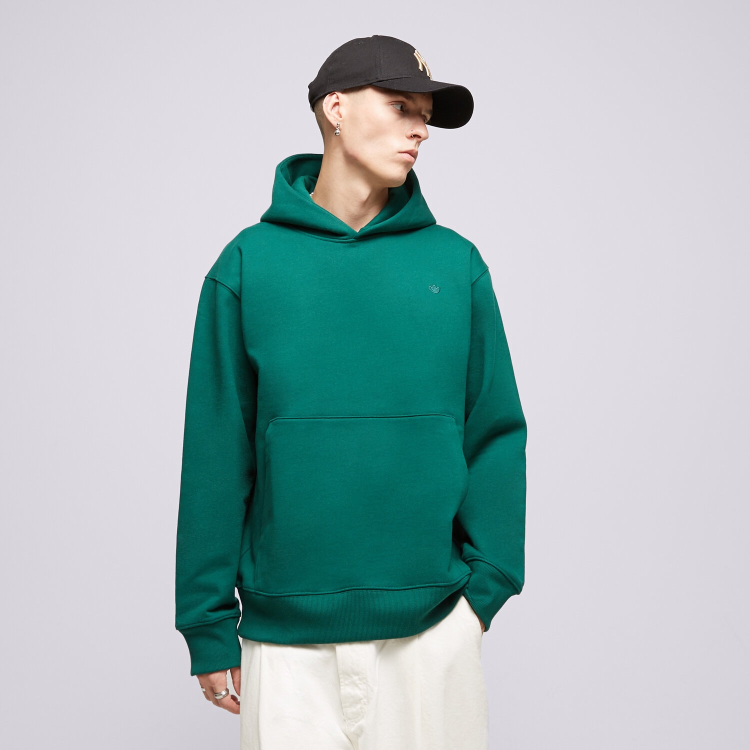 Bluza męska ADIDAS BLUZA Z KAPTUREM C HOODIE IM2116 ZIELONY