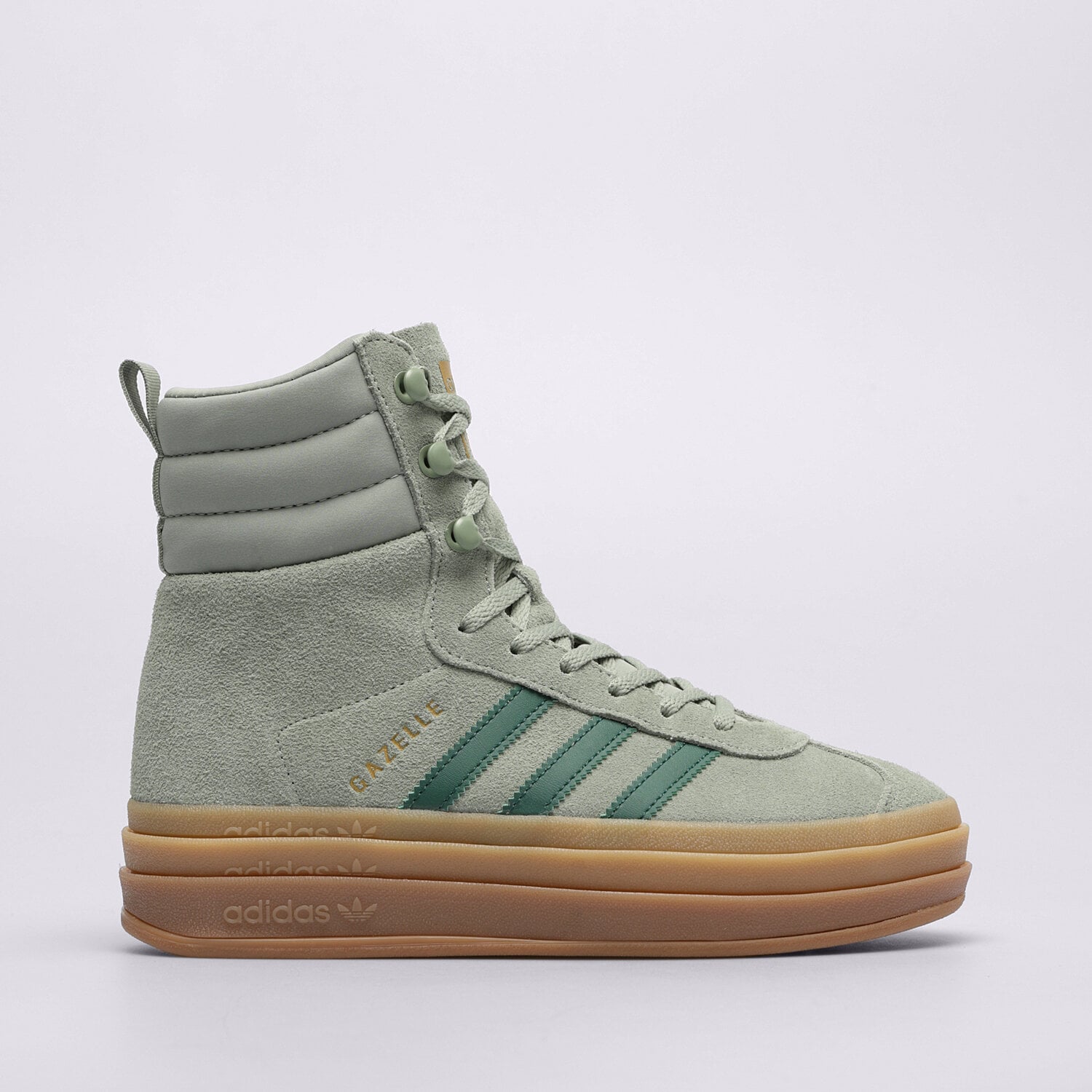 Buty zimowe damskie ADIDAS GAZELLE BOOT W ID6982 ZIELONY