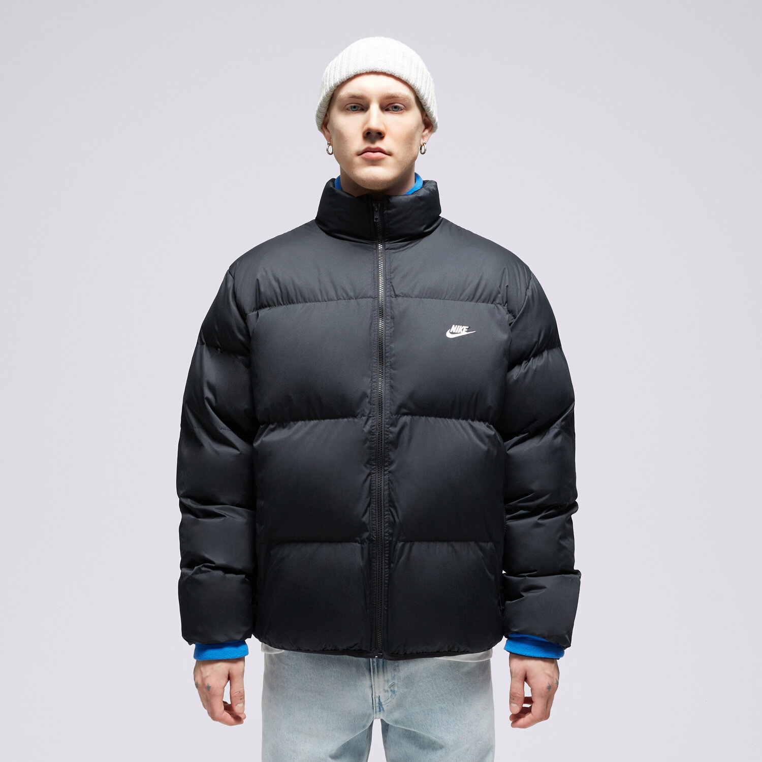 Kurtka zimowa męska NIKE KURTKA M NK CLUB PUFFER FB7368-010 CZARNY