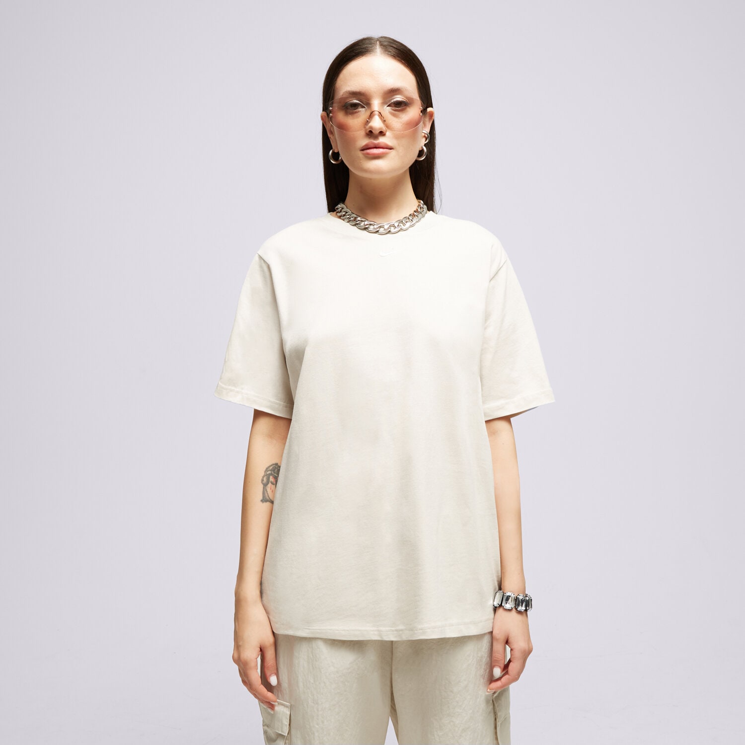 Koszulka, t-shirt damski NIKE T SHIRT W NSW ESSNTL LBR FD4149-104 BIAŁY