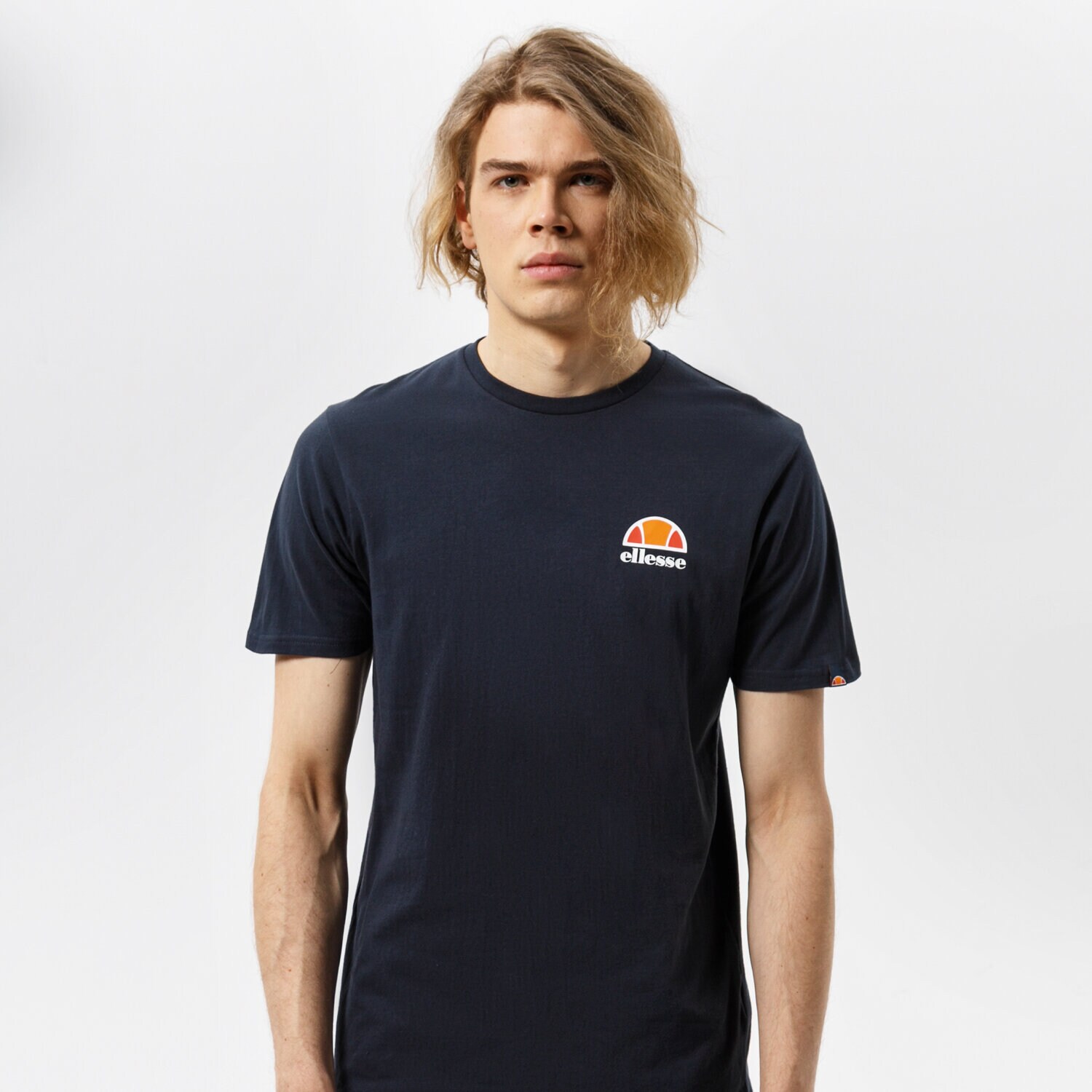 Koszulka, t-shirt sportowy męski ELLESSE T-SHIRT CANALETTO NAVY SHS04548429 GRANATOWY