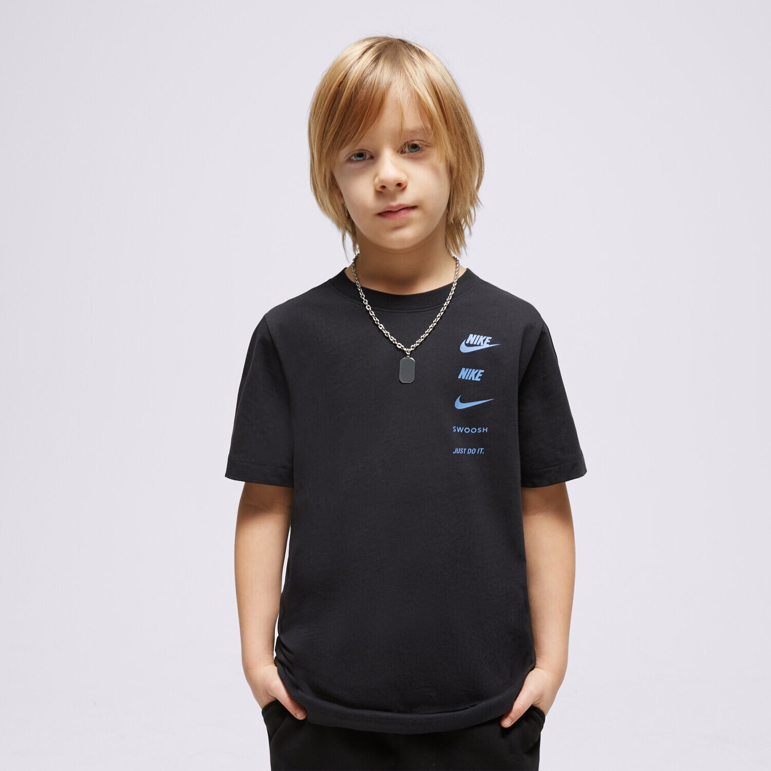 Koszulka, t-shirt dla dzieci NIKE T SHIRT B NSW SI GRAPHIC BOY FV2339-010 CZARNY
