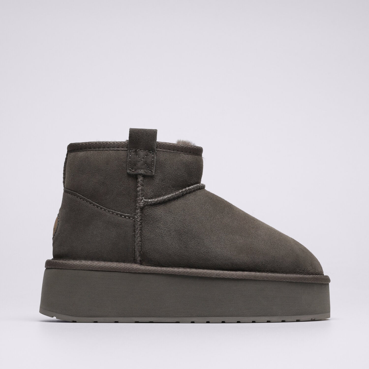 Buty zimowe damskie EMU AUSTRALIA FOYFLATFORM MICRO W13073CHARCOAL SZARY