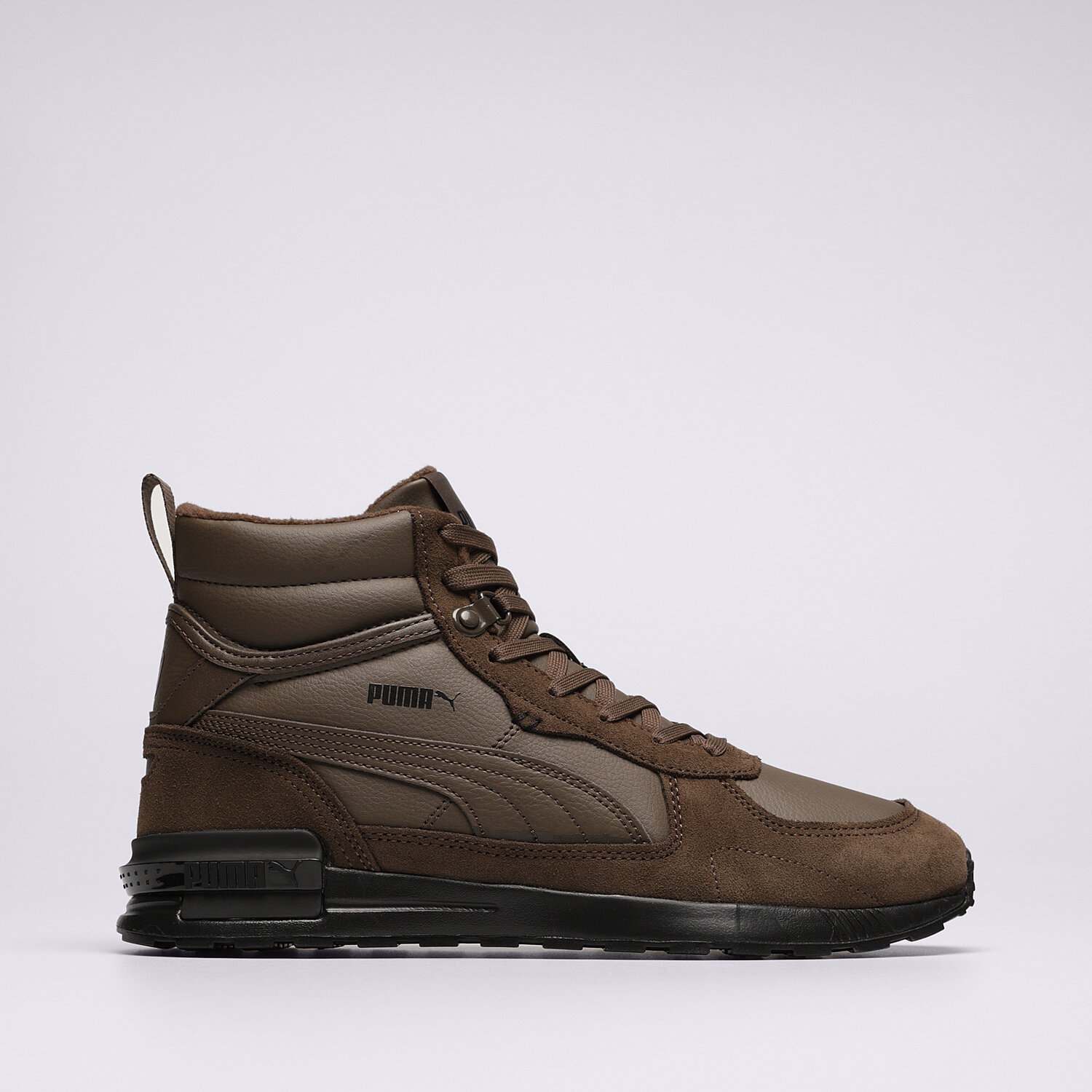 Buty sneakersy męskie PUMA GRAVITON MID 38320409 BRĄZOWY