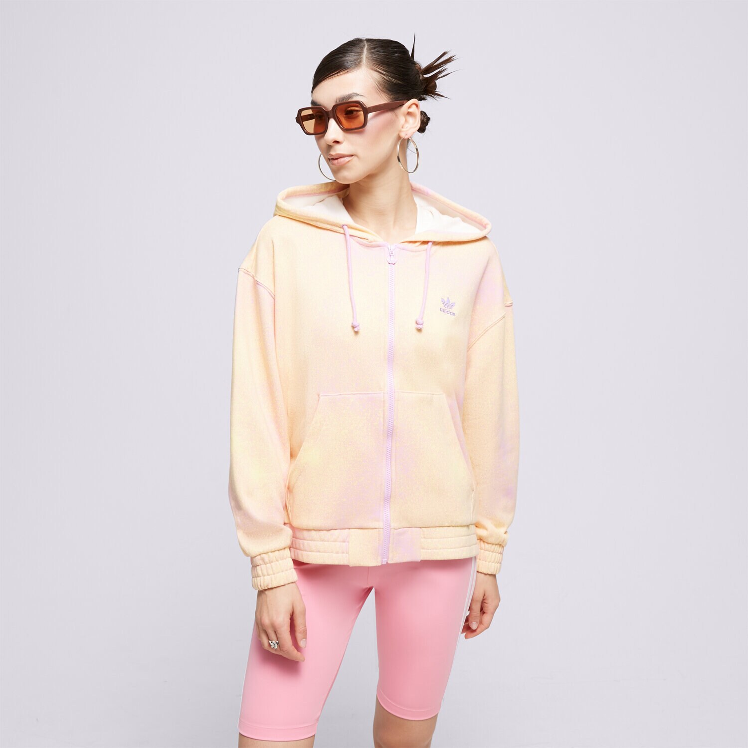 Bluza damska ADIDAS BLUZA Z KAPTUREM AOP ZIP HOODIE HL6611 MULTICOLOR