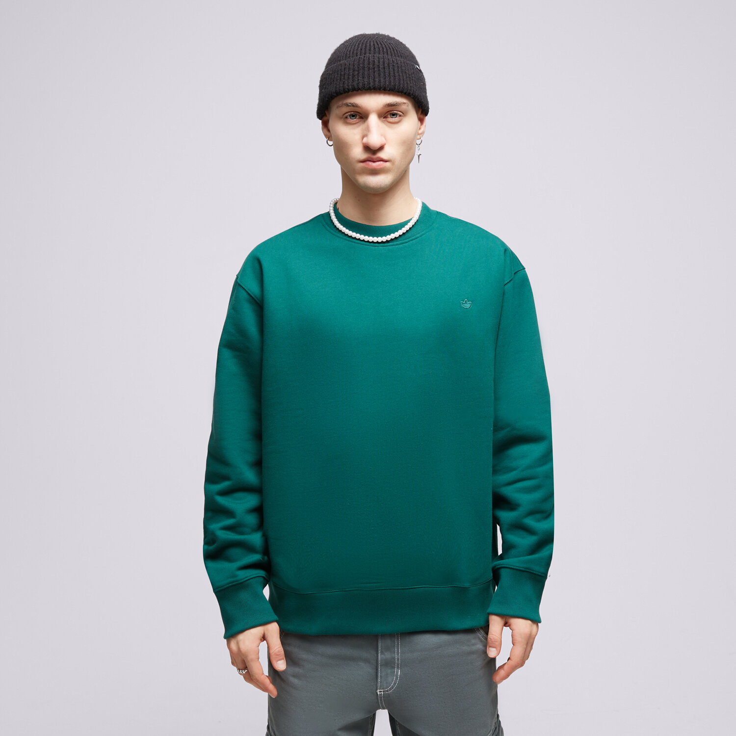 Bluza męska ADIDAS BLUZA C CREW IM2113 ZIELONY