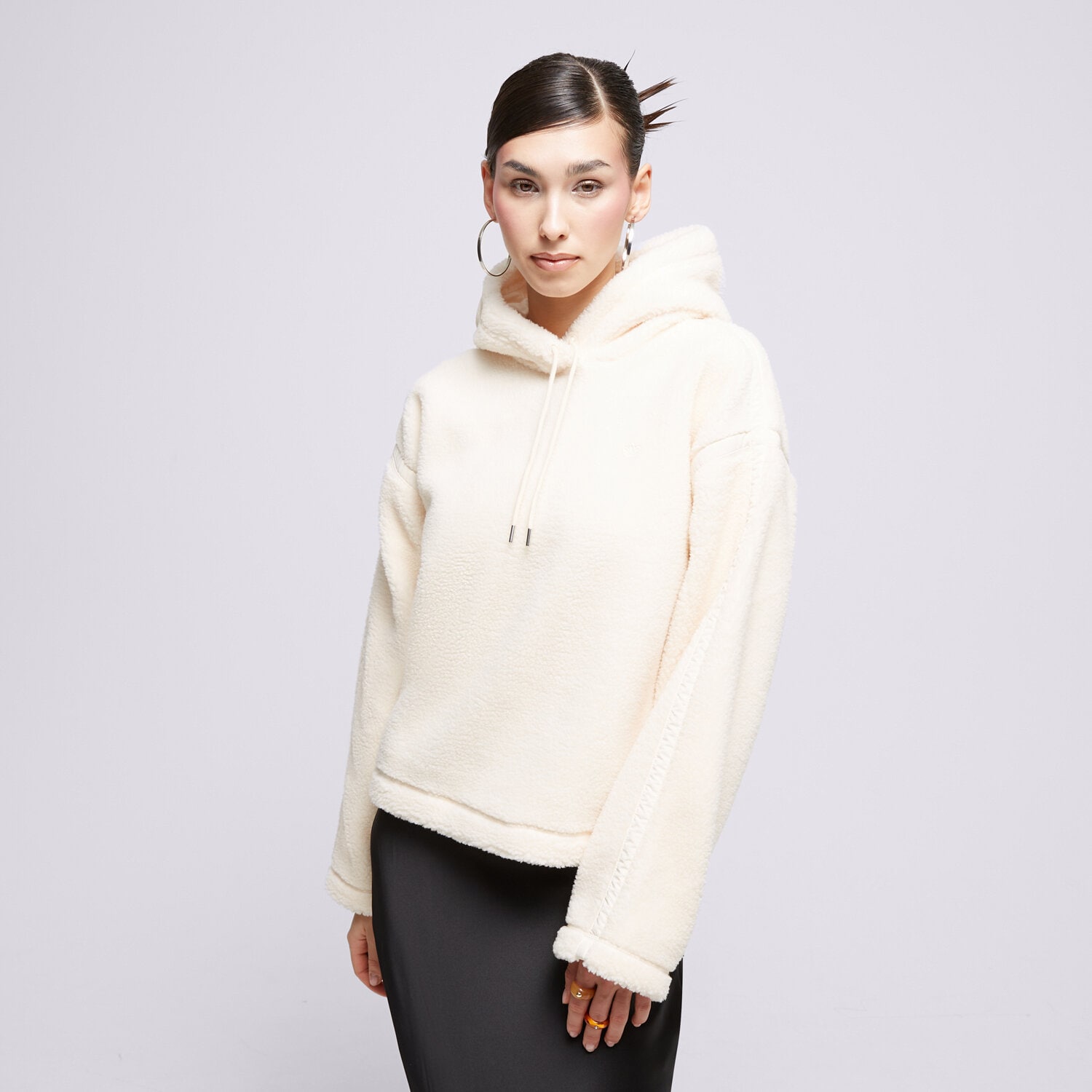 Bluza damska ADIDAS BLUZA Z KAPTUREM HOODIE IL1848 BIAŁY