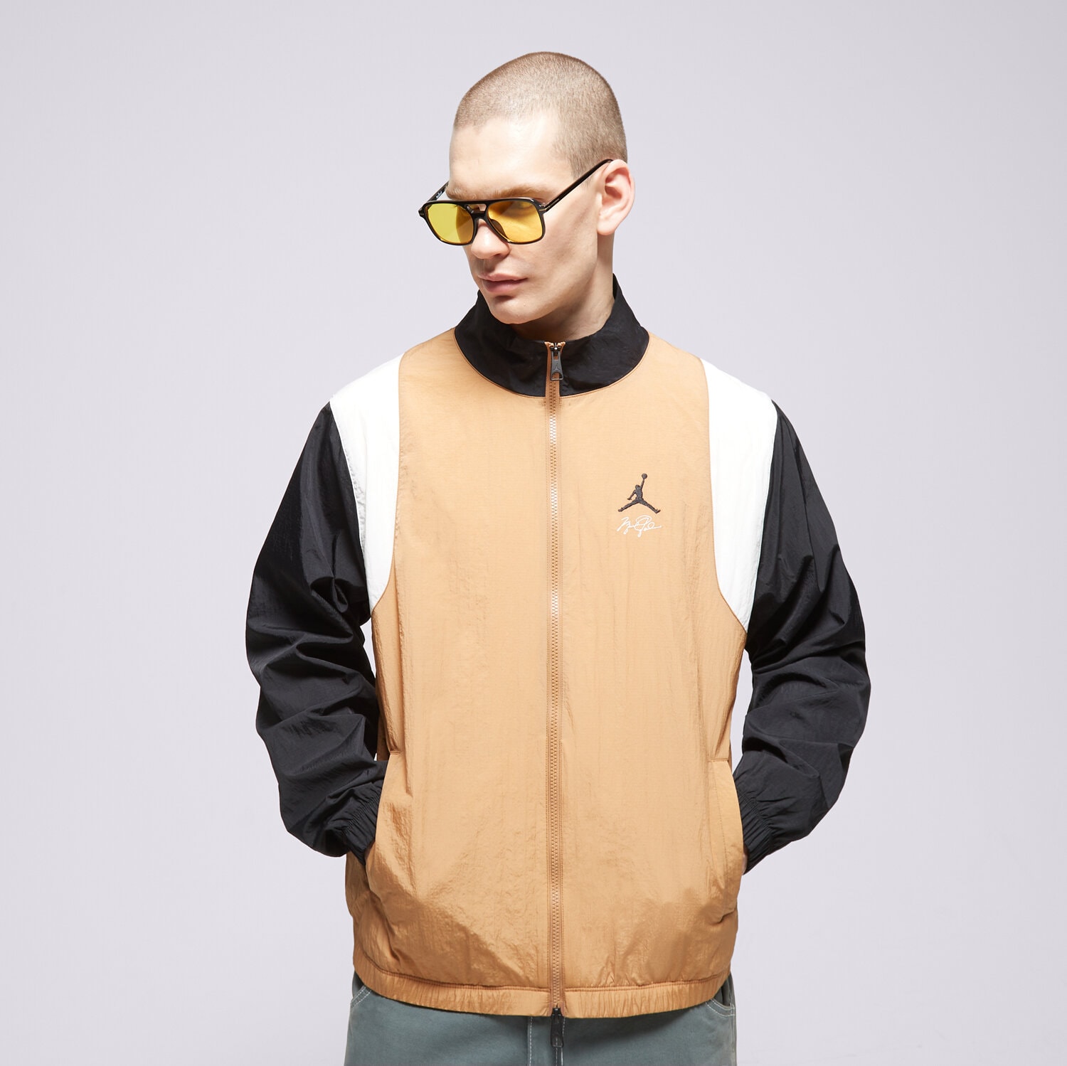 Kurtka wiosenna / jesienna męska JORDAN KURTKA M J ESS MMBR JKT FN4621-231 BRĄZOWY