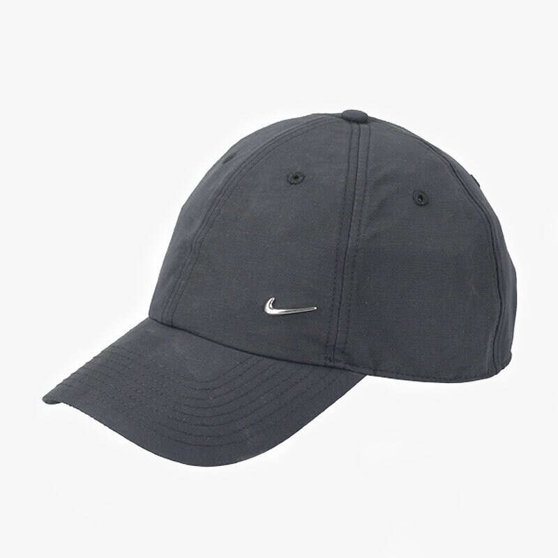 Czapka z daszkiem dla dzieci NIKE CZAPKA EMEA METAL SWOOSH CAP 340225010 CZARNY