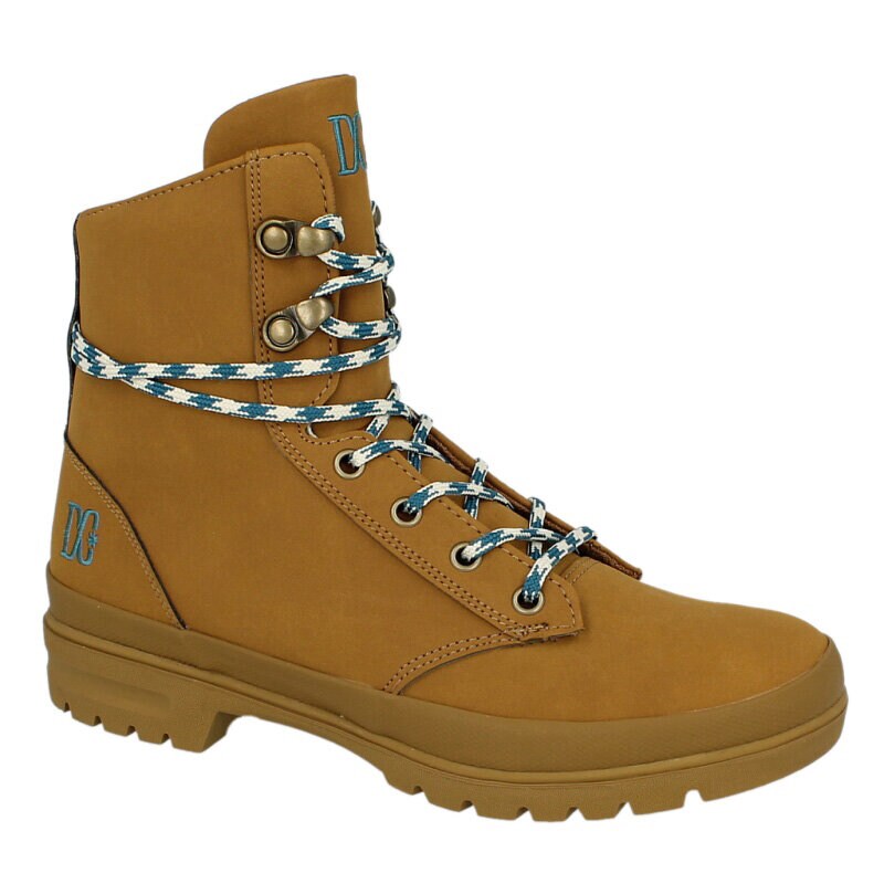 Buty zimowe damskie DC TRUCE LE 300004BRN ŻÓŁTY