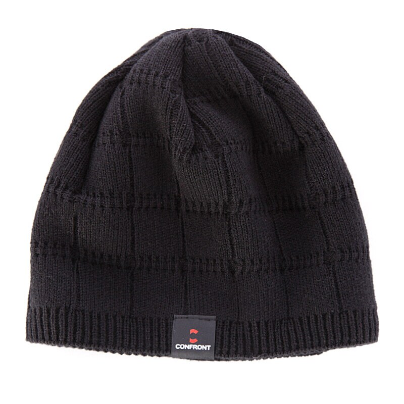 Czapka zimowa męska CONFRONT CZAPKA ZIMOWA CLASSIC BEANIE BLACK CLASSIC BEANIE B CF33CAM01 CZARNY