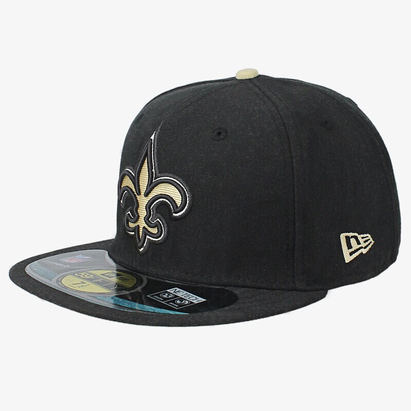Czapka z daszkiem dla dzieci NEW ERA CZAPKA NFL ON- FIELD NEW ORLEAN SAINTS 10529759 CZARNY