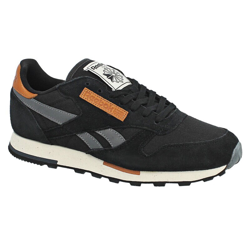 Buty sneakersy męskie REEBOK CL LEATHER UTILITY V55388 CZARNY