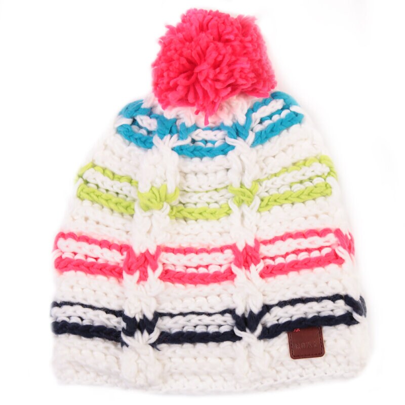 Czapka zimowa damska ROXY CZAPKA ZIMOWA SNOWED IN ERJHA00029WBBO BIAŁY