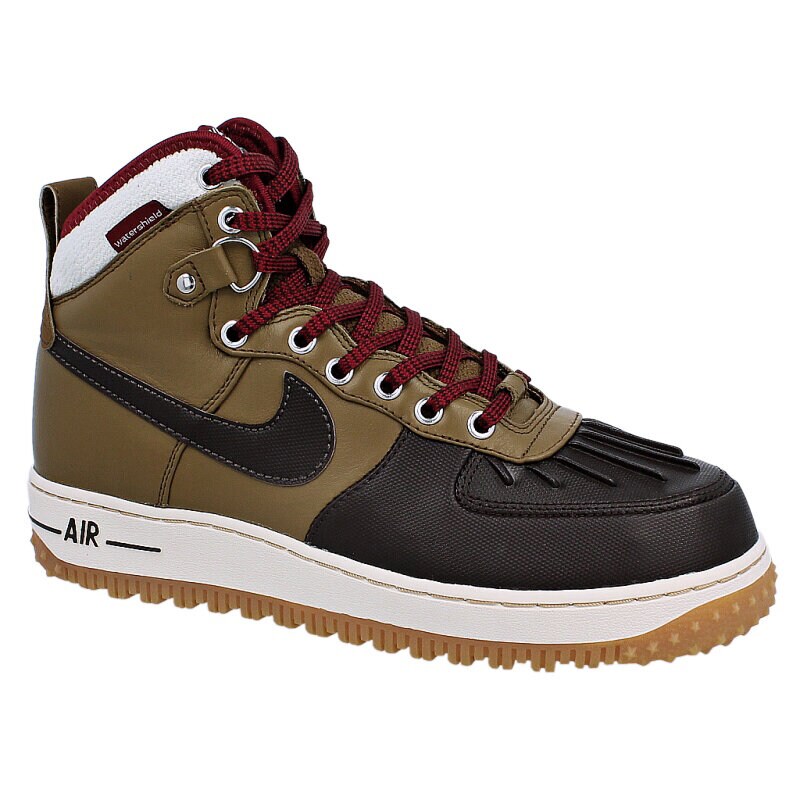 Buty sneakersy męskie NIKE AIR FORCE 1 DUCKBOOT 444745301 BRĄZOWY